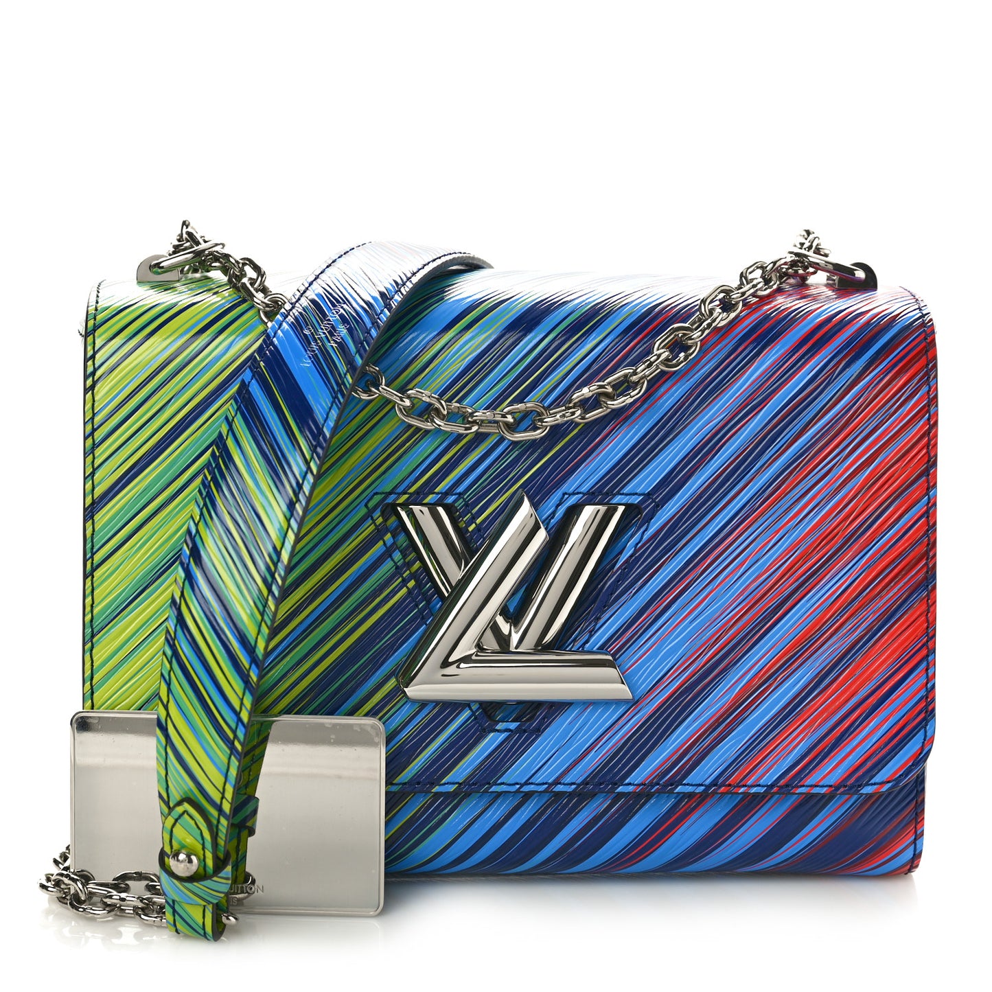 Epi Tropical Twist Shoulder Bag MM Vert Rouge