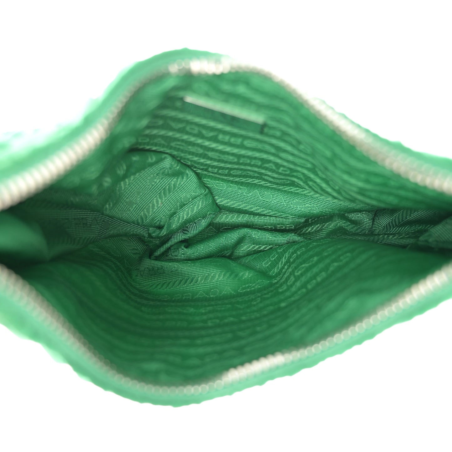 Tessuto Nylon Gaufre Shoulder Bag Menta