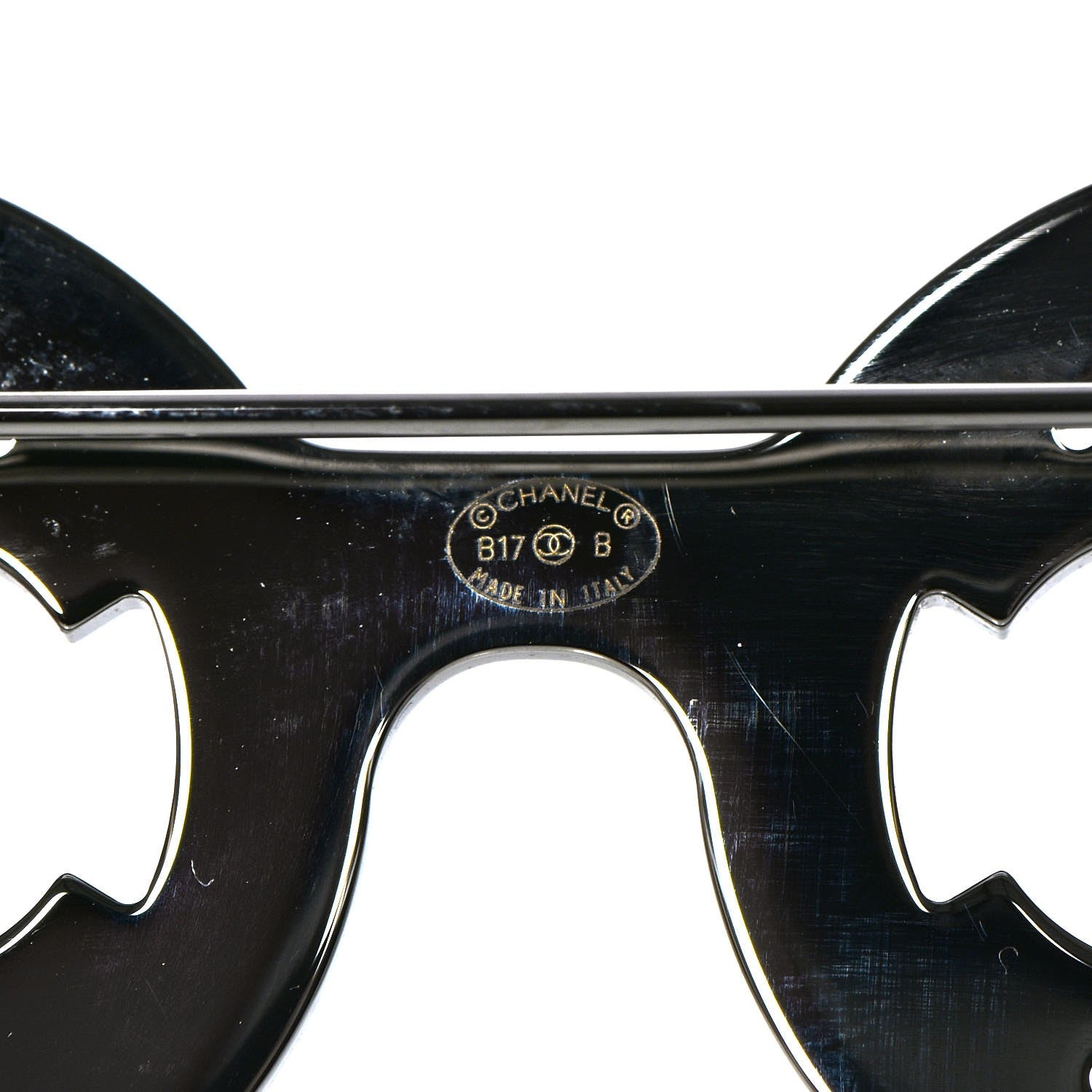 Chanel Crystal CC Sunglasses Brooch Silver 3 of 5