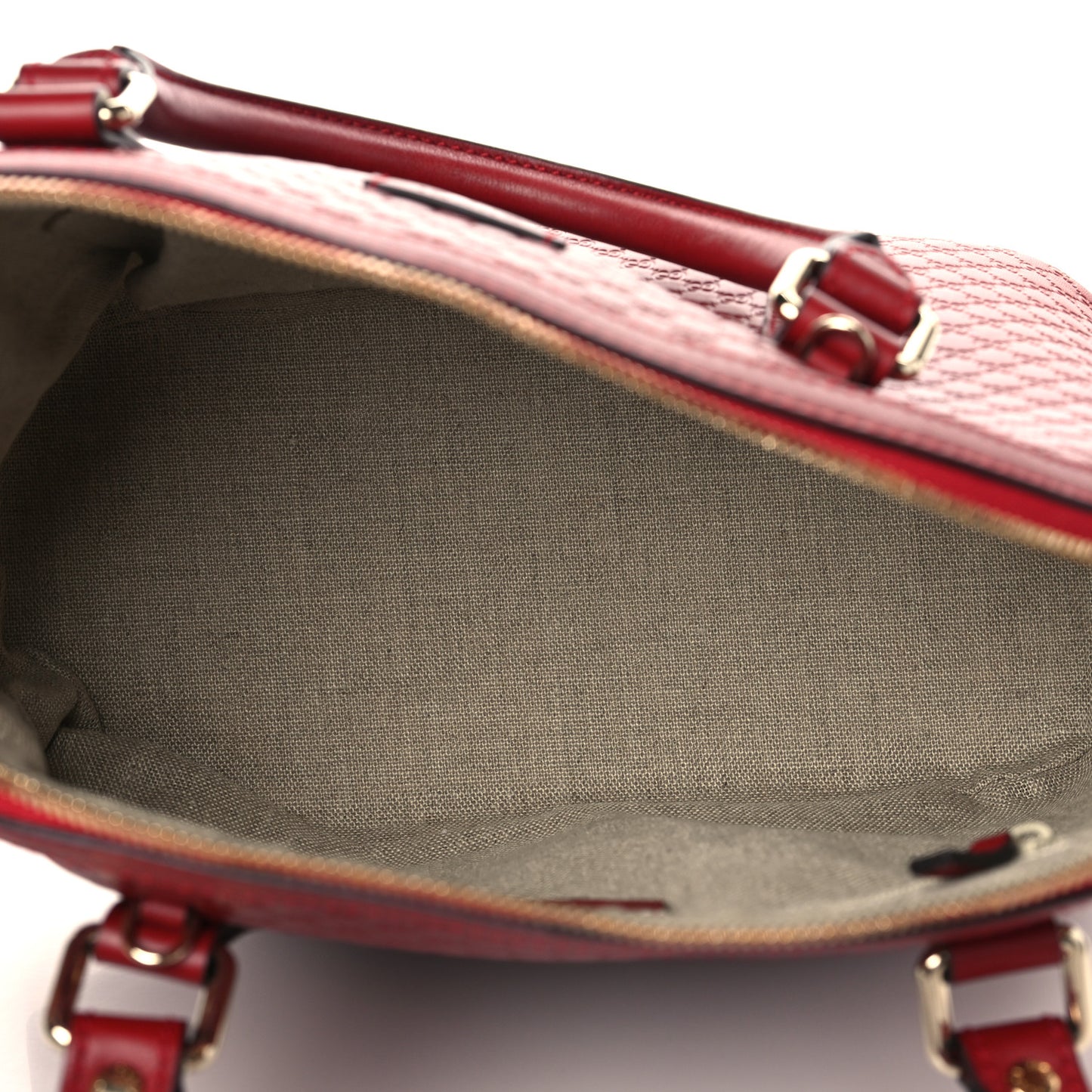 Microguccissima Medium Dome Bag Red