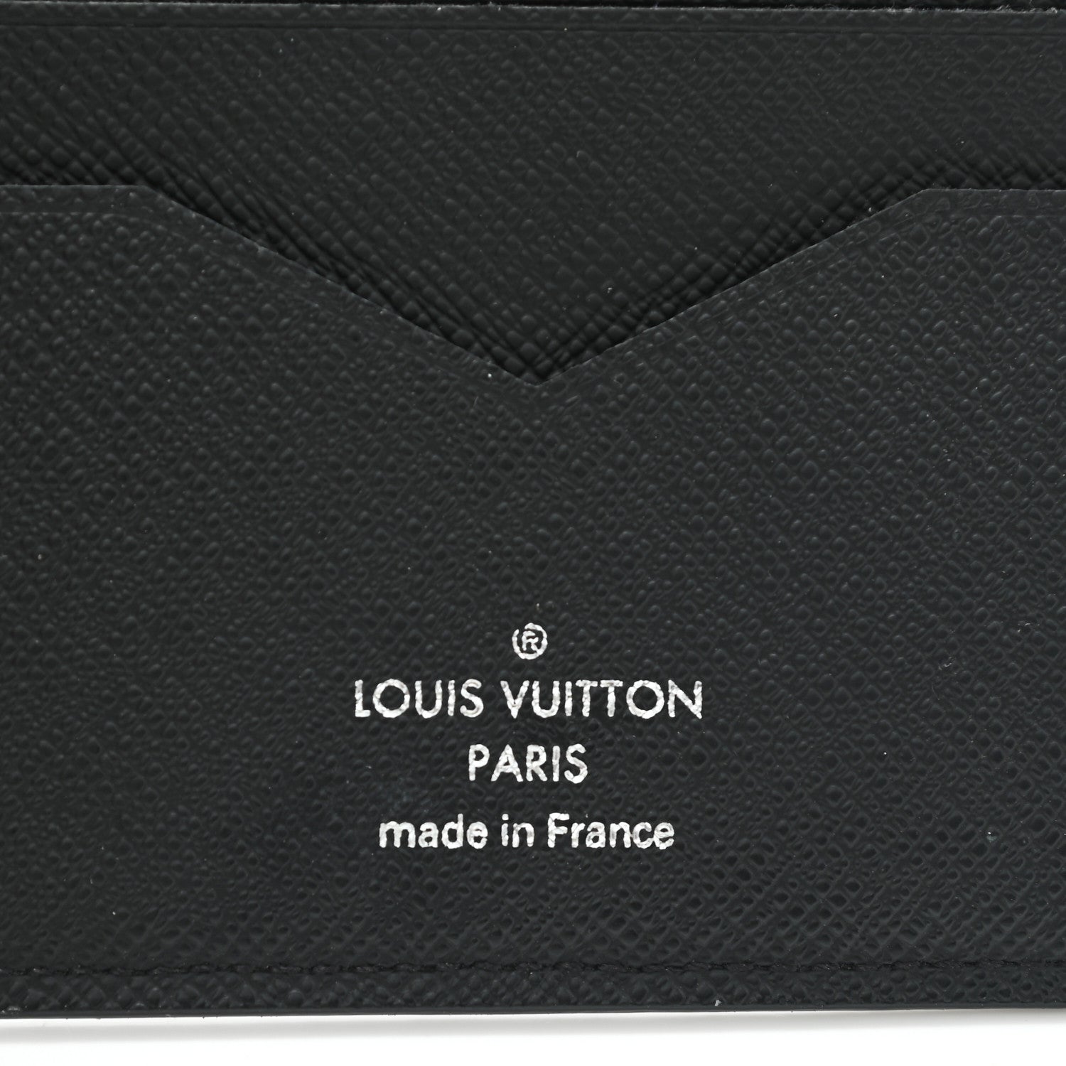 Louis Vuitton Taiga Bi-Fold Money Clip Wallet Black 6 of 7