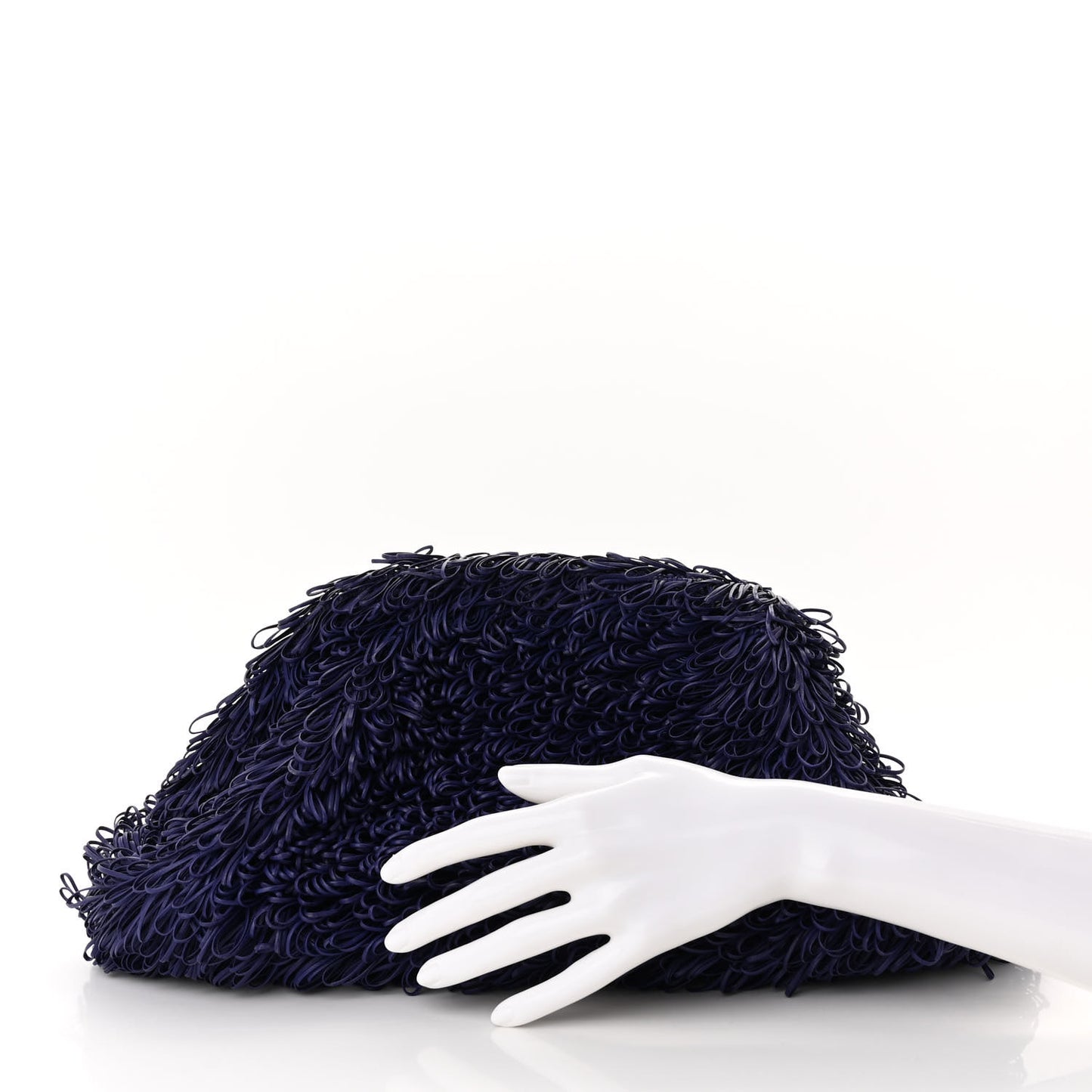 Lambskin The Sponge Pouch Clutch Purple
