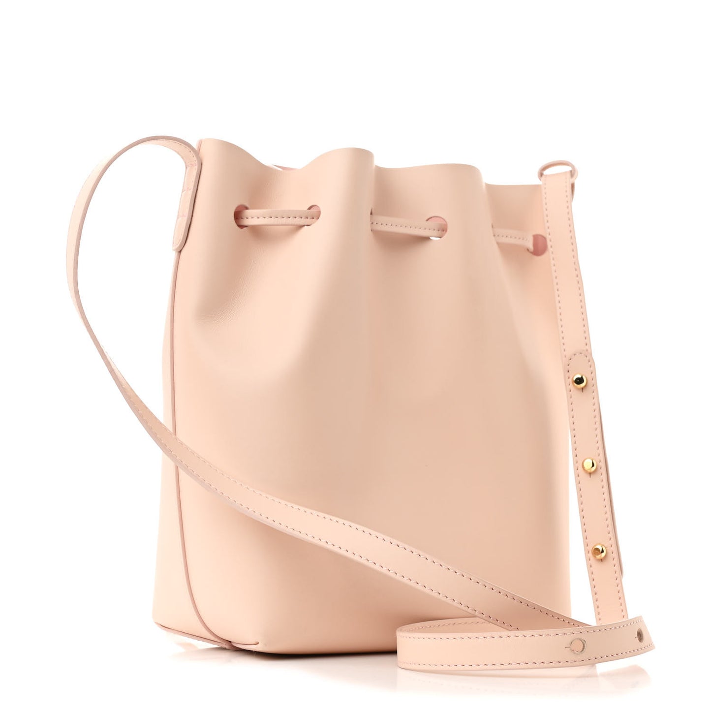 Calfskin Mini Bucket Bag Rosa