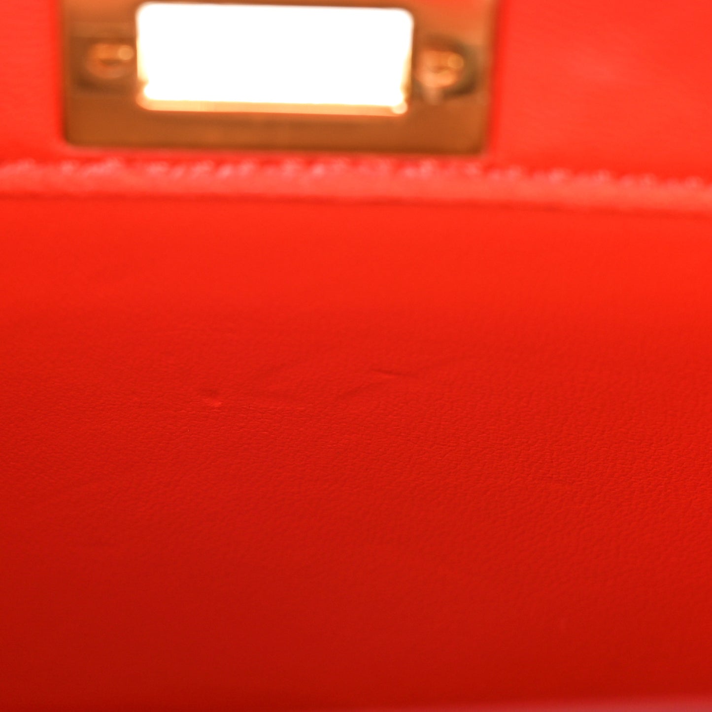 Shiny Nappa Petite Peekaboo I SEE U Satchel Papavero