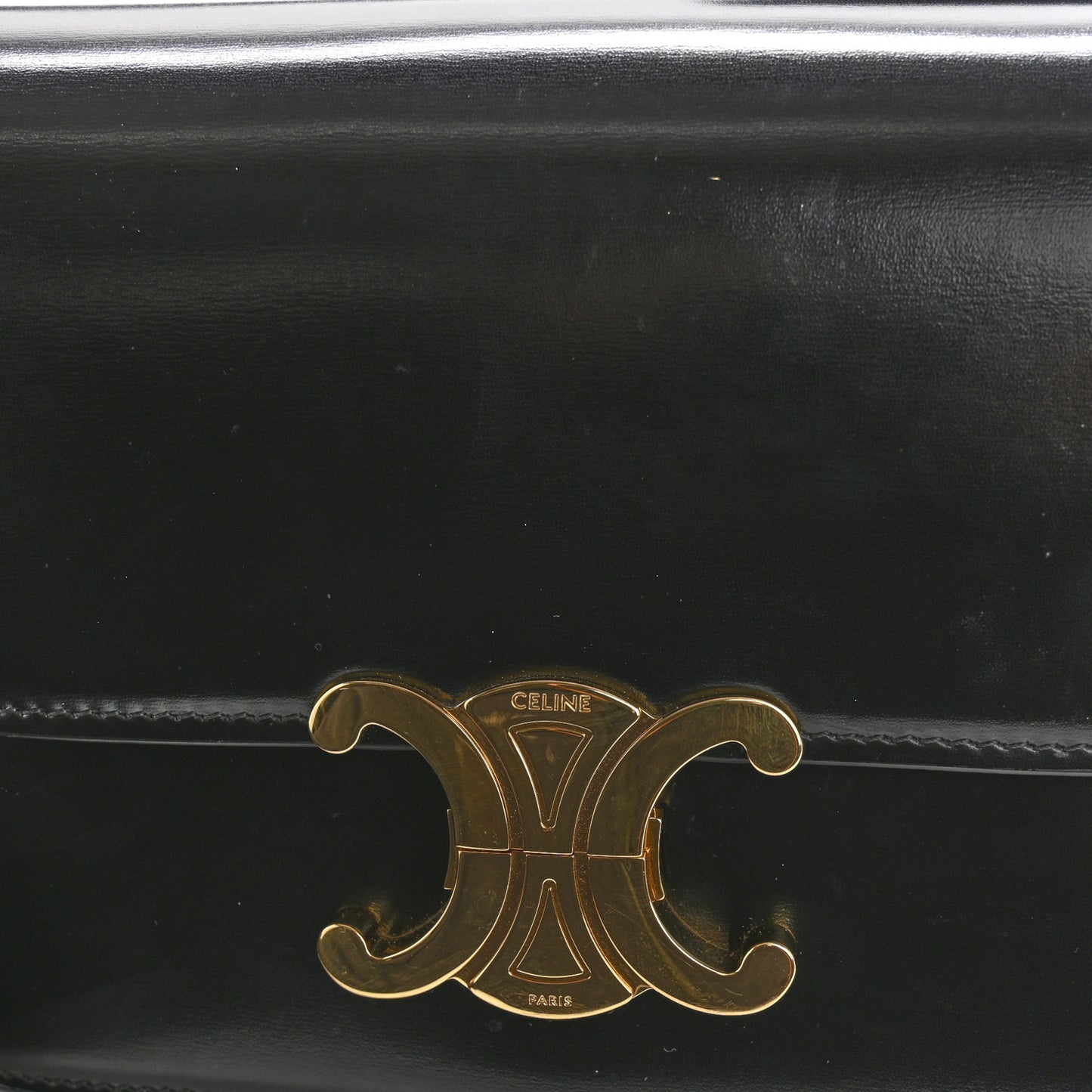 Shiny Calfskin Teen Triomphe Black