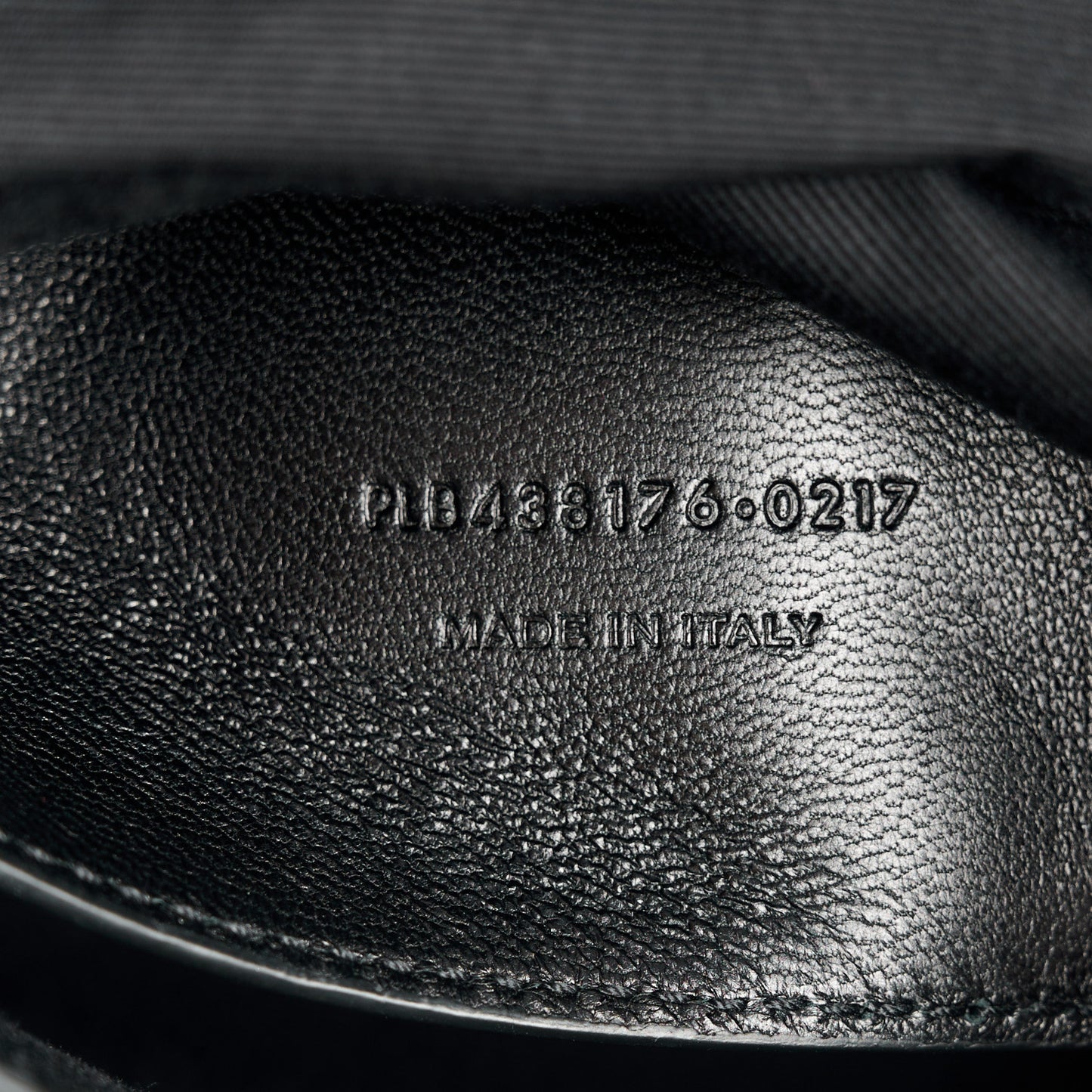 Calfskin Crocodile Embossed Medium West Hollywood Monogram Fold-Over Black
