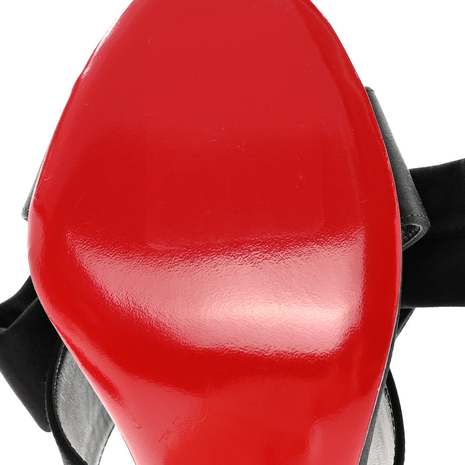 Christian Louboutin Satin Matricia Bow Sandals 37.5 Black 8 of 10
