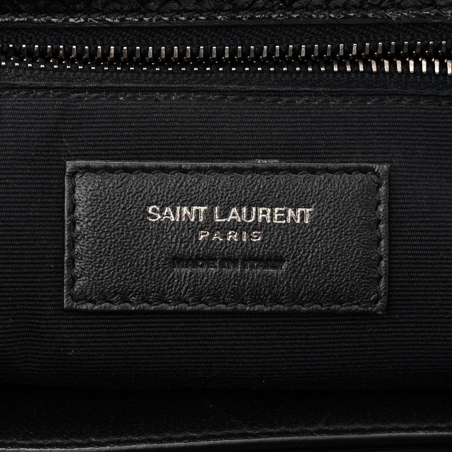 Crinkled Calfskin Matelasse Monogram Large Niki Chain Satchel Black