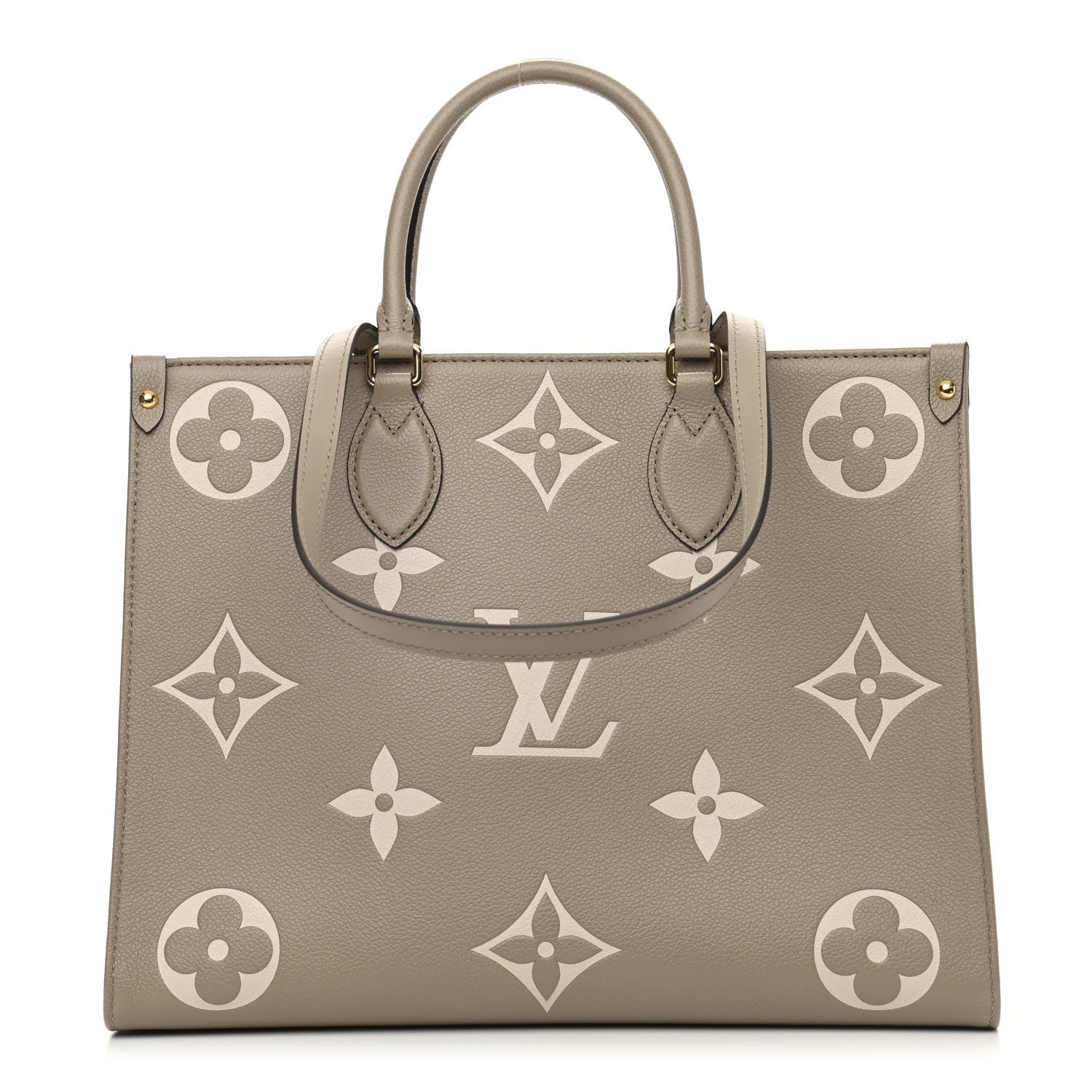 Louis Vuitton Empreinte Monogram Giant Onthego MM Tourterelle Creme 1 of 10