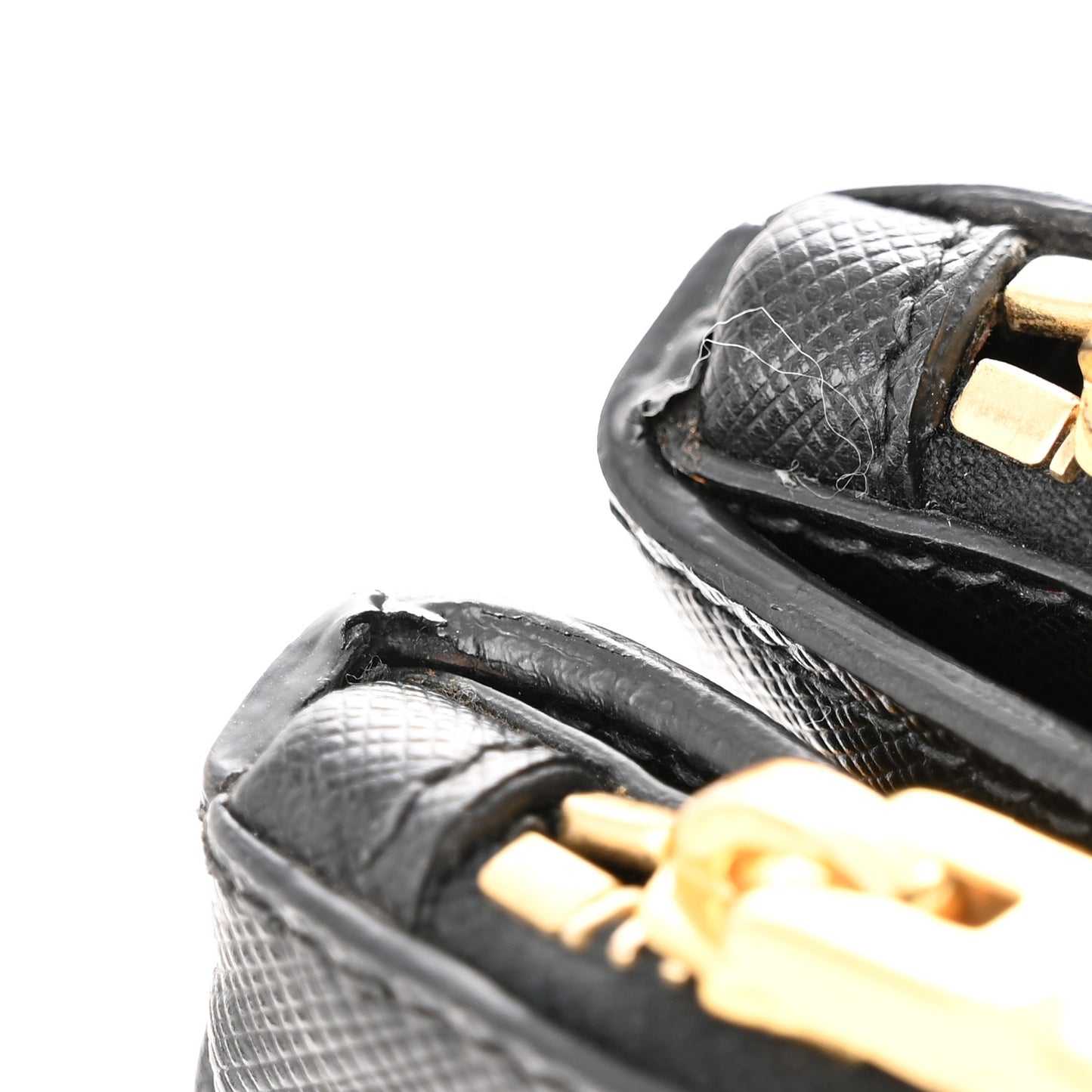 Saffiano Medium Galleria Double Zip Tote Black
