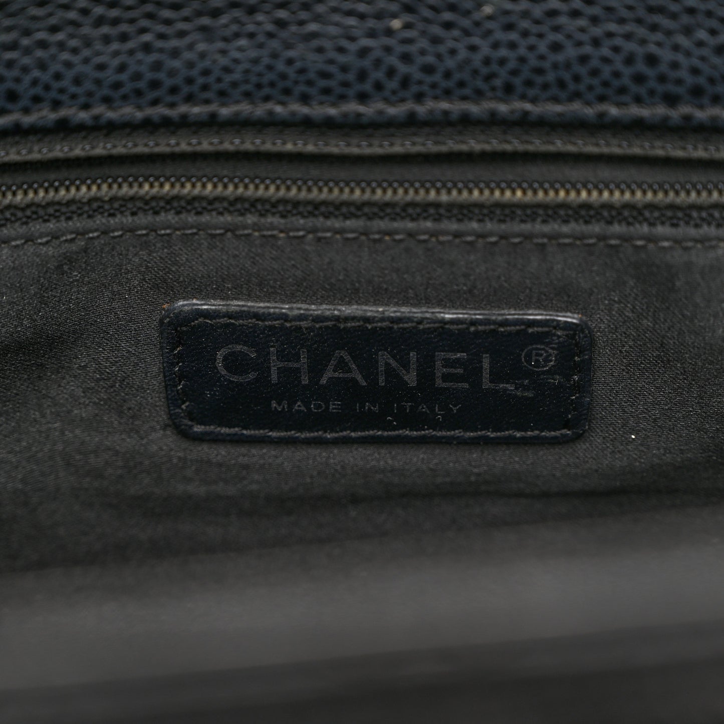 Caviar Quilted Grand Shopping Tote GST Black