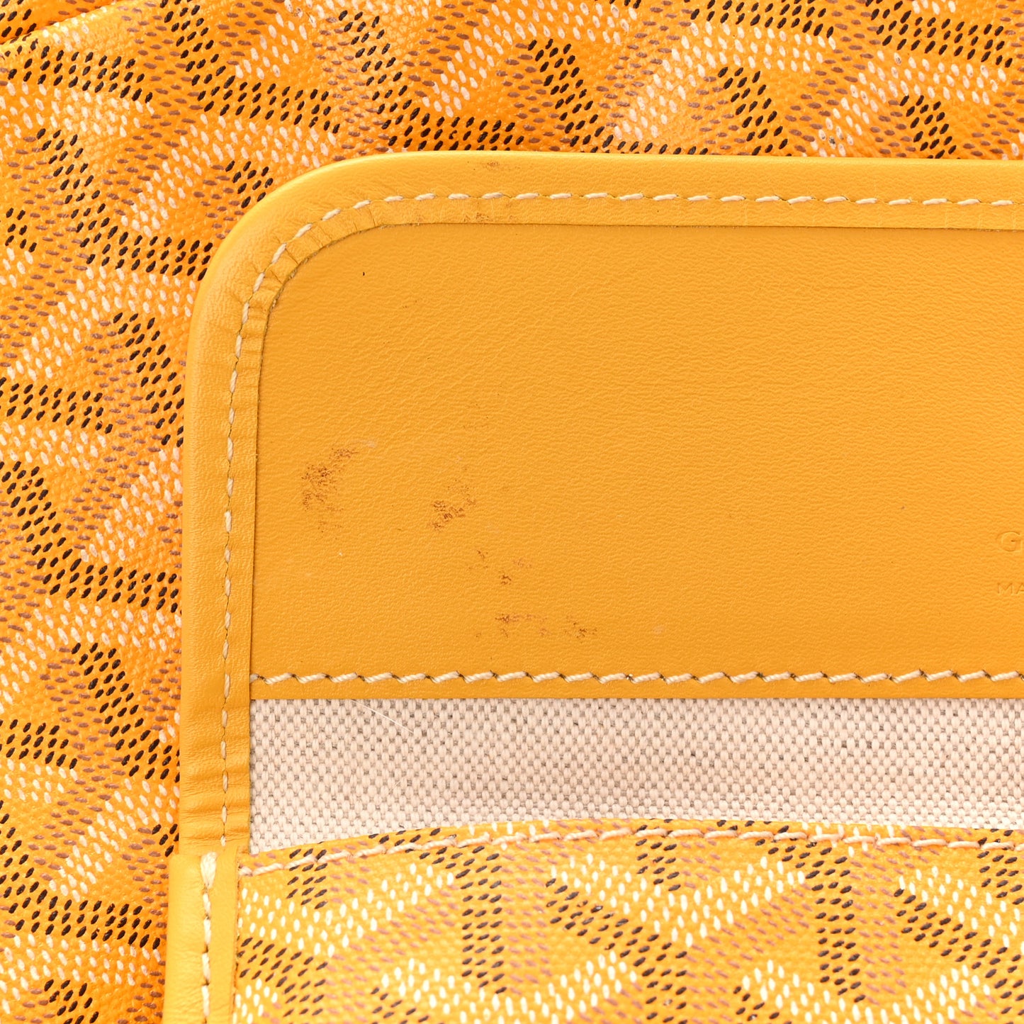 Goyardine Saint Louis PM Yellow