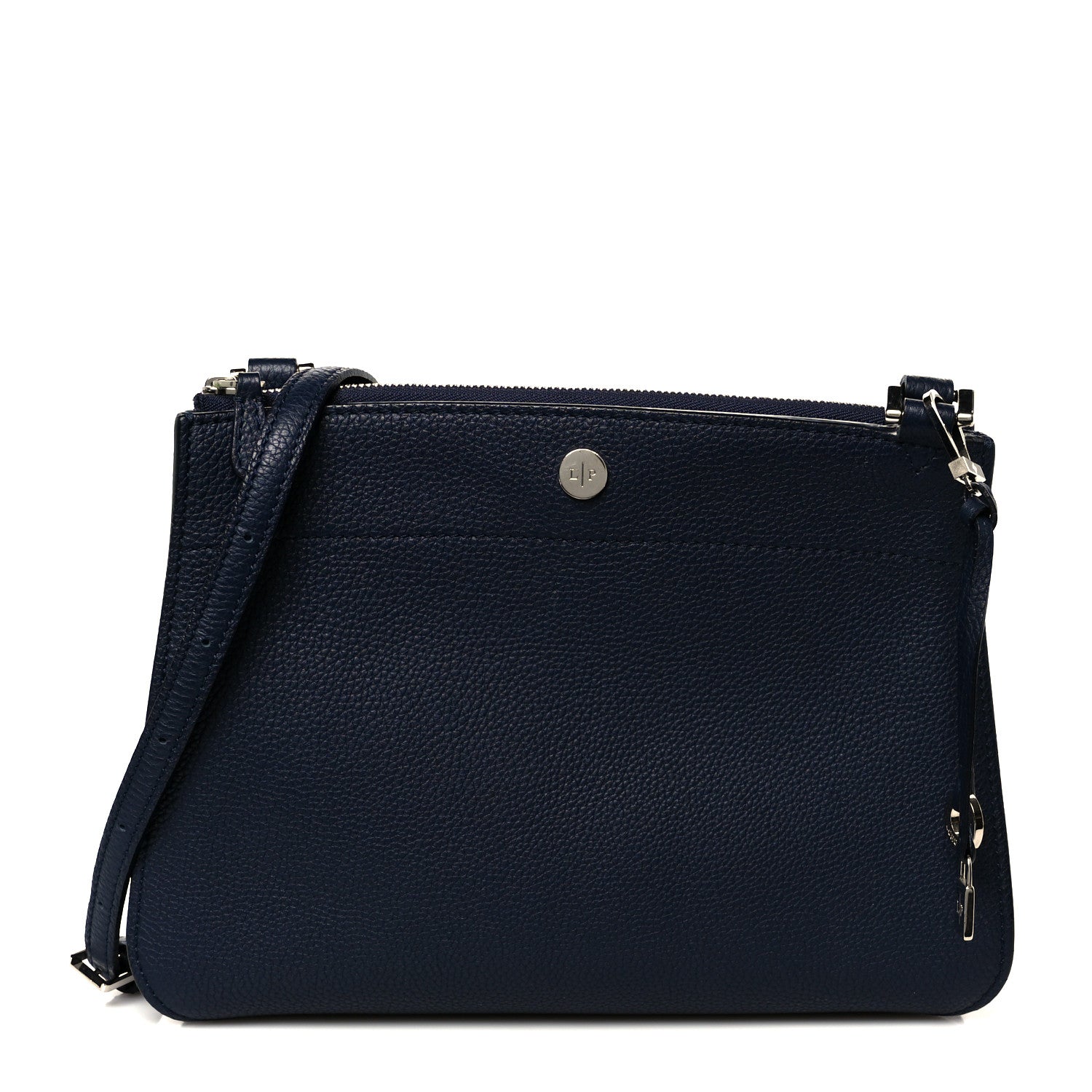 Loro Piana Calfskin Milky Way Odessa Shoulder Bag Navy 1809110