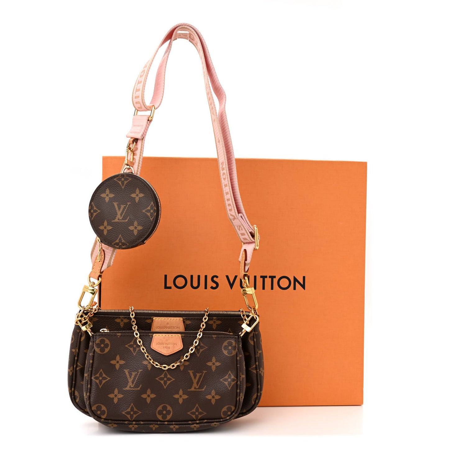 Monogram Multi Pochette Accessories Rose Clair