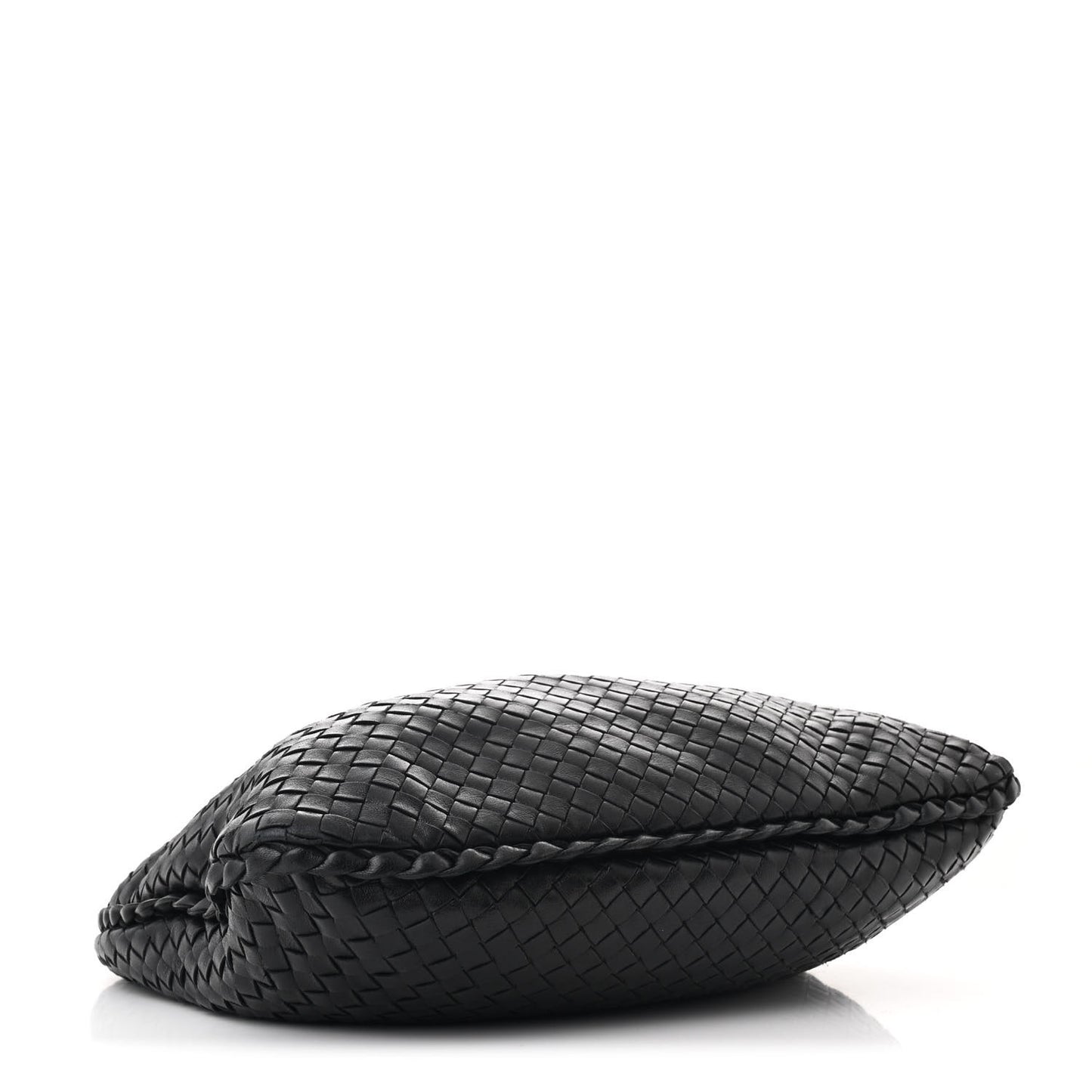 Nappa Intrecciato Medium Veneta Hobo Black