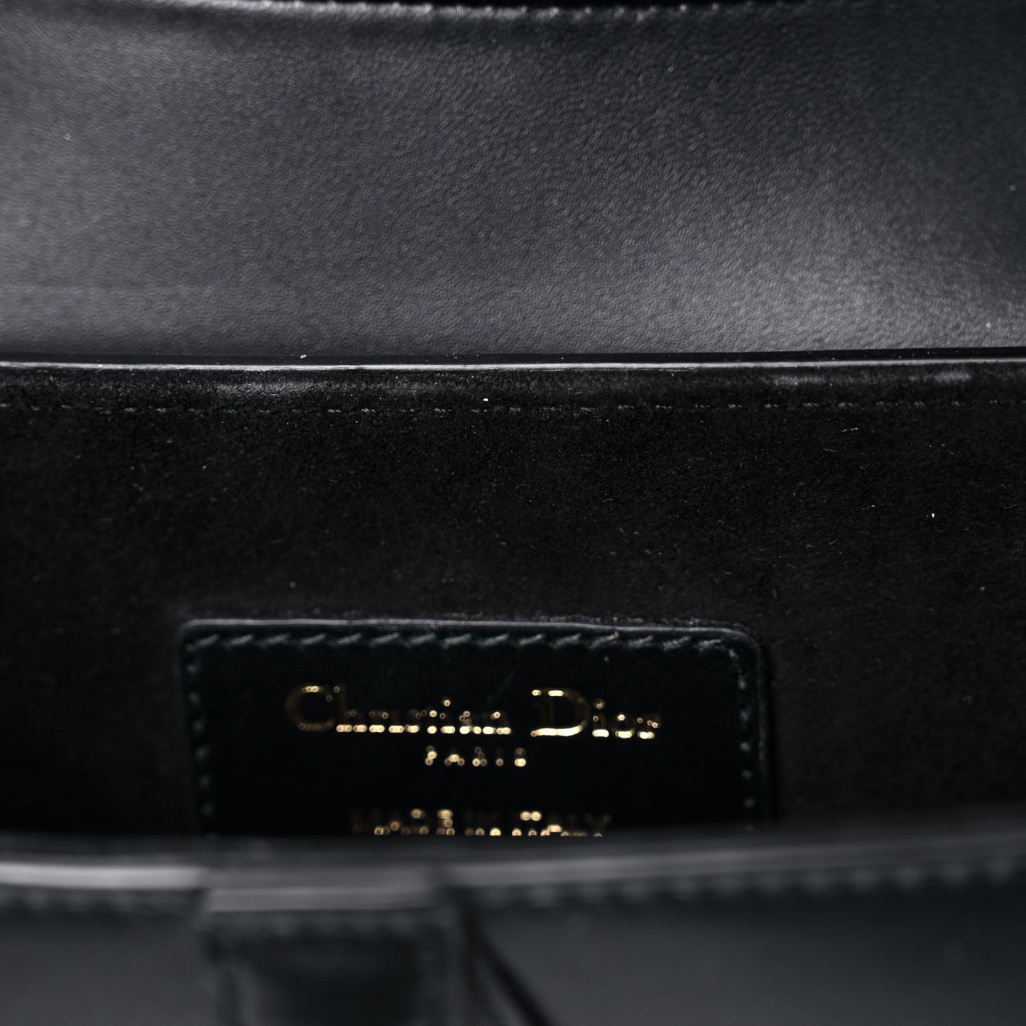 Calfskin Mini Saddle Bag Black