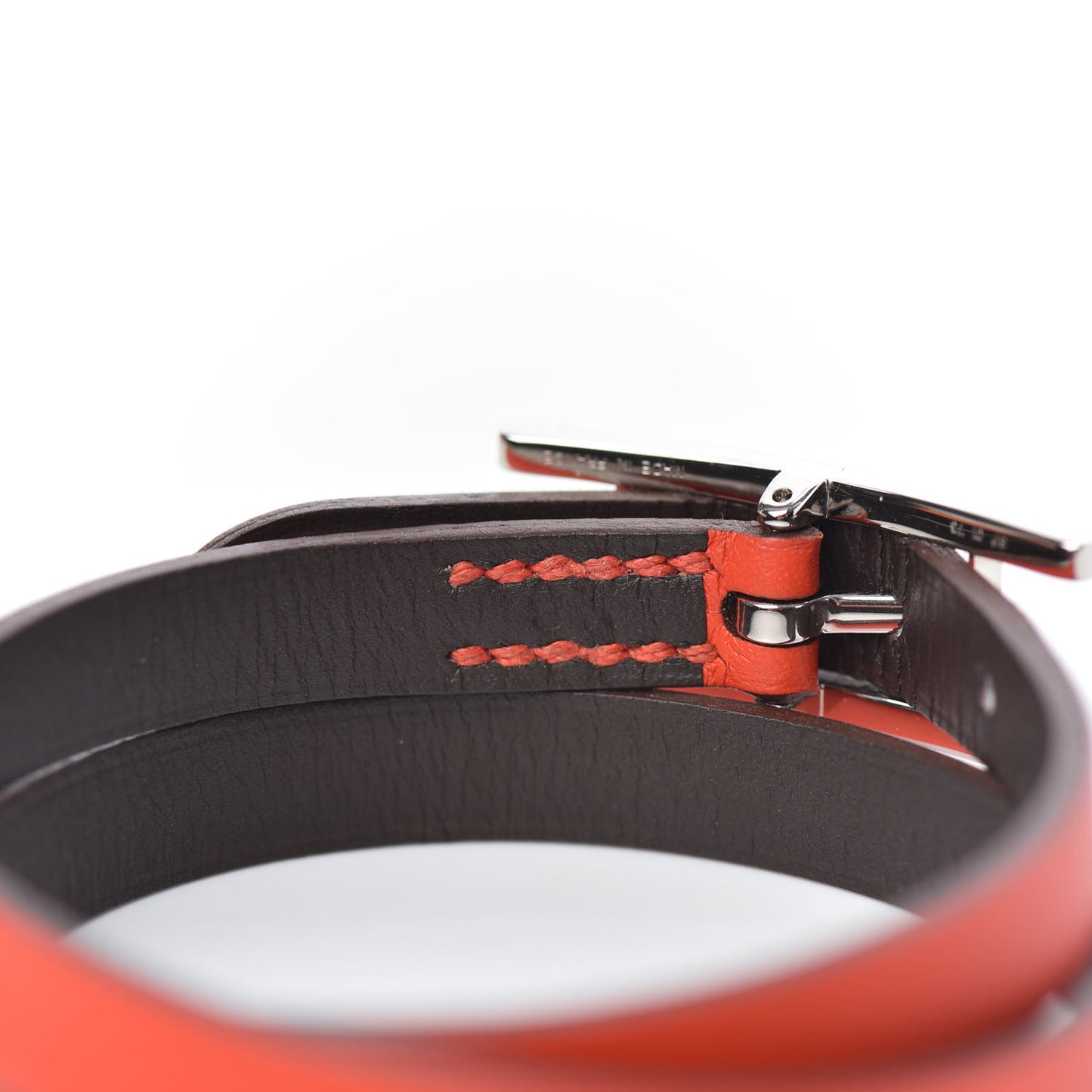 Swift Behapi Double Tour Reversible Bracelet L Capucine Chocolate