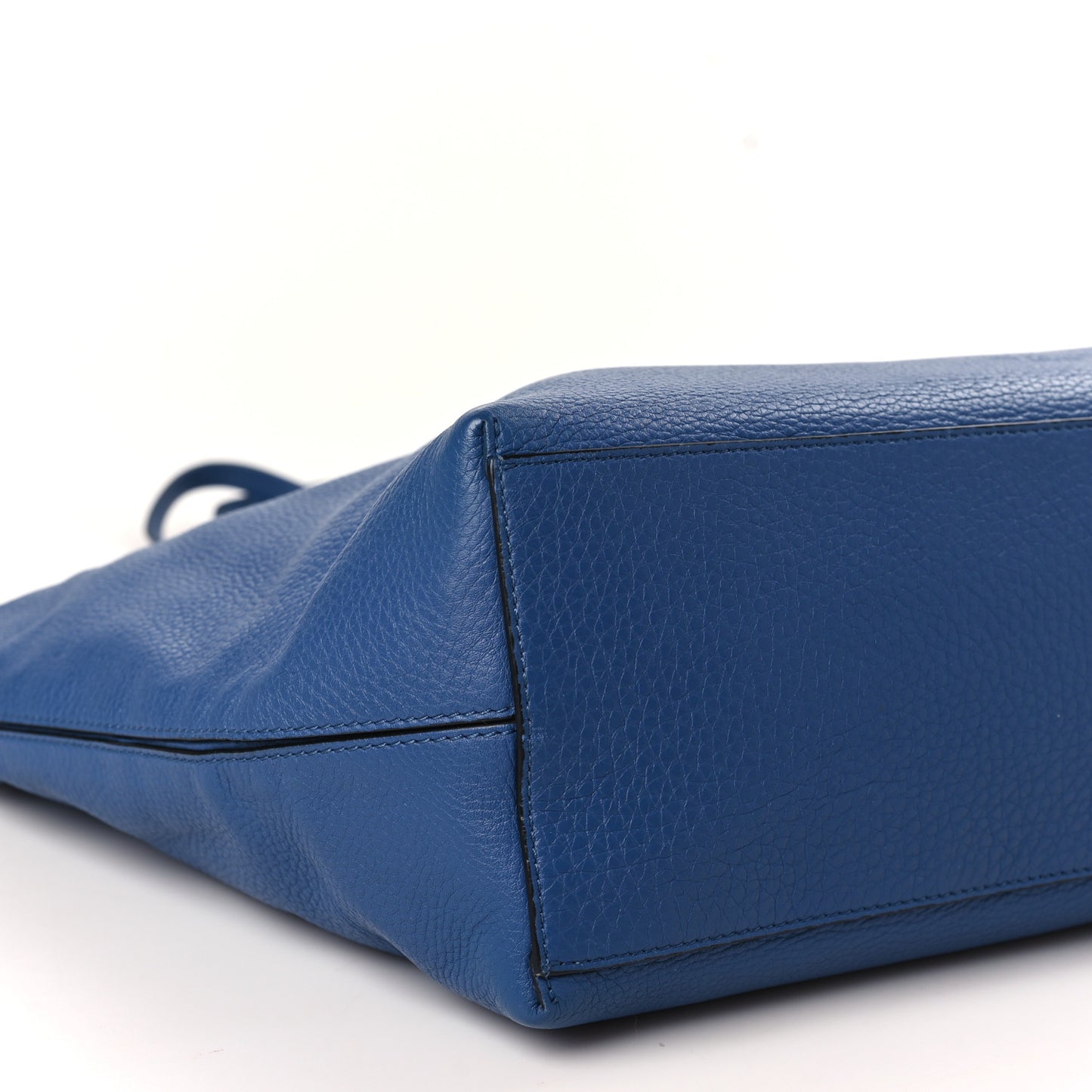 Grained Calfskin Rockstud Shoulder Tote Baltique