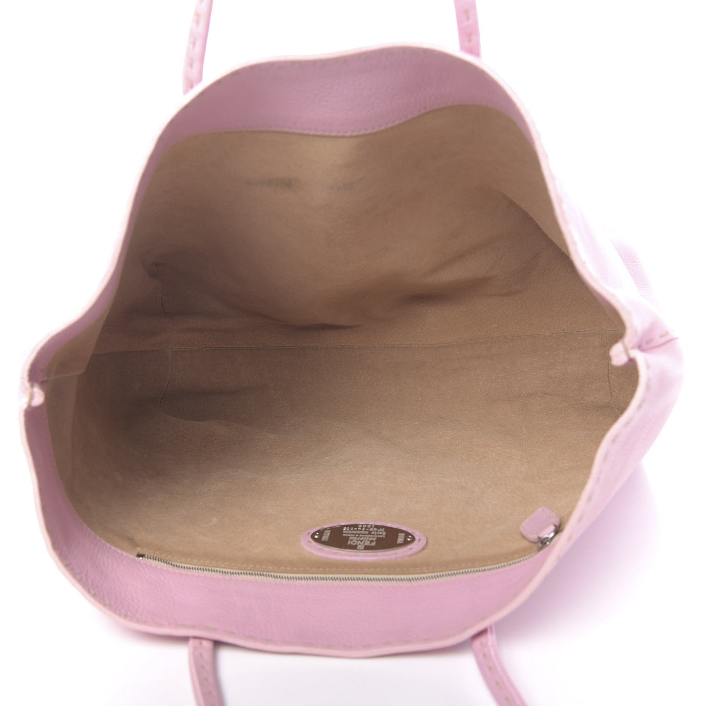 Calfskin Romano Selleria Roll Tote Rosa