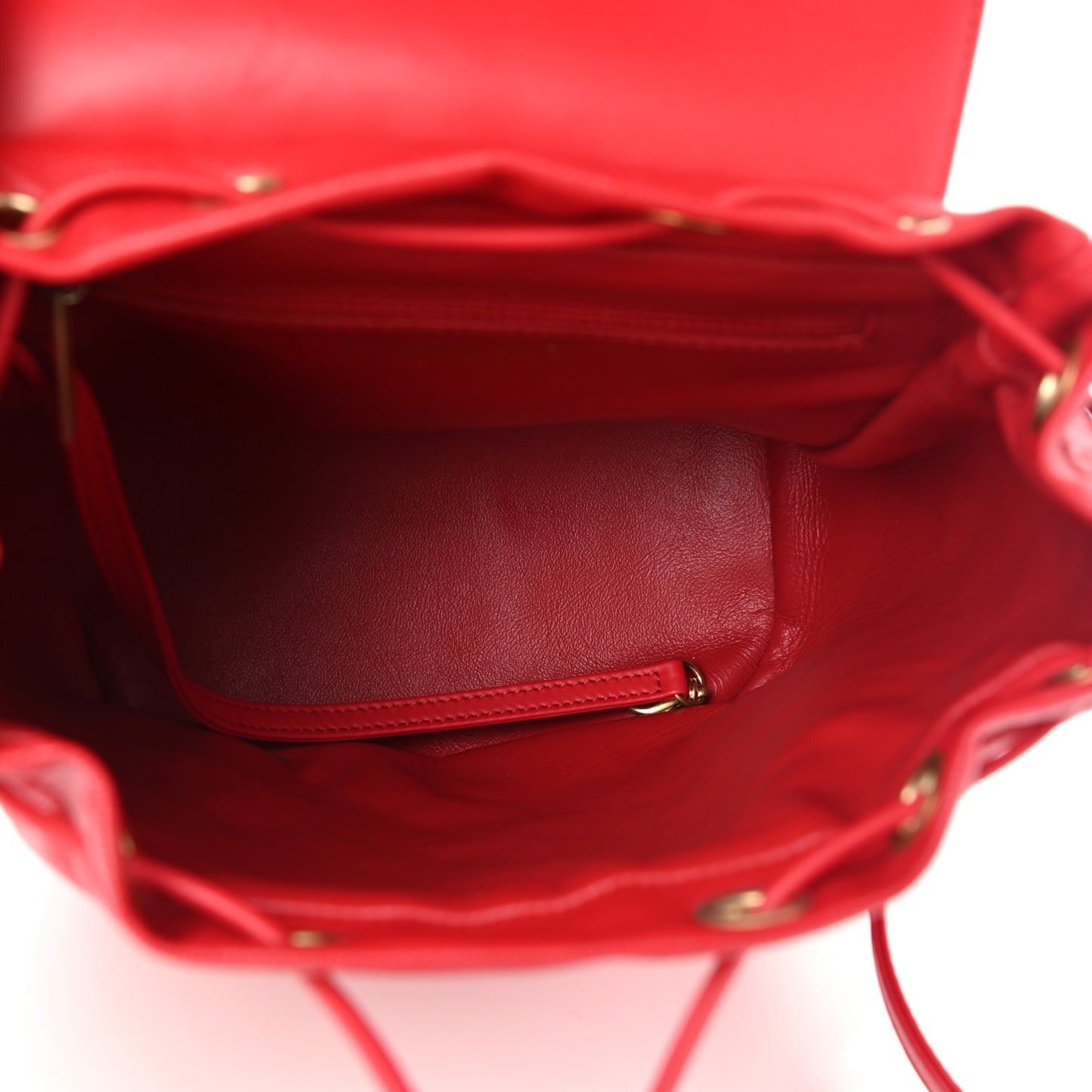 Caviar Quilted Filigree Backpack Red