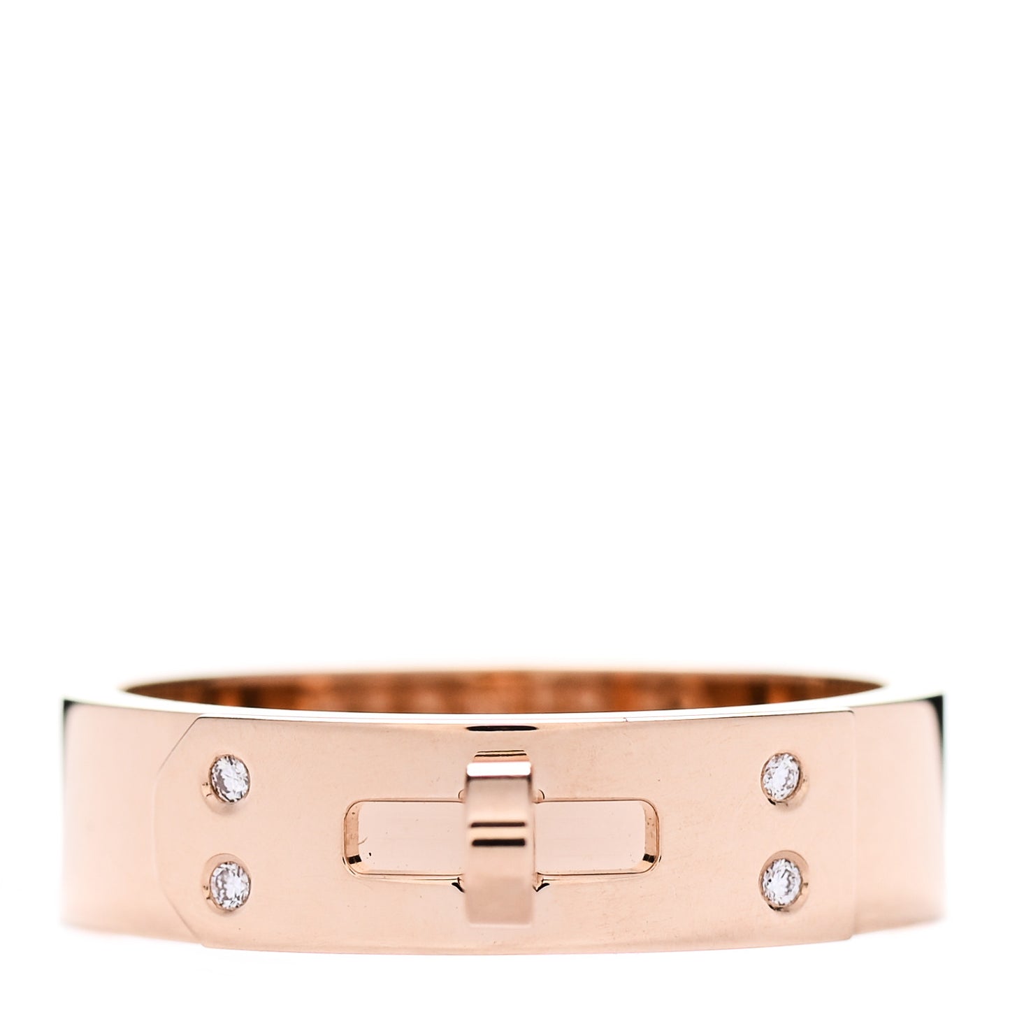 18K Rose Gold Diamond PM Kelly Ring 52 6