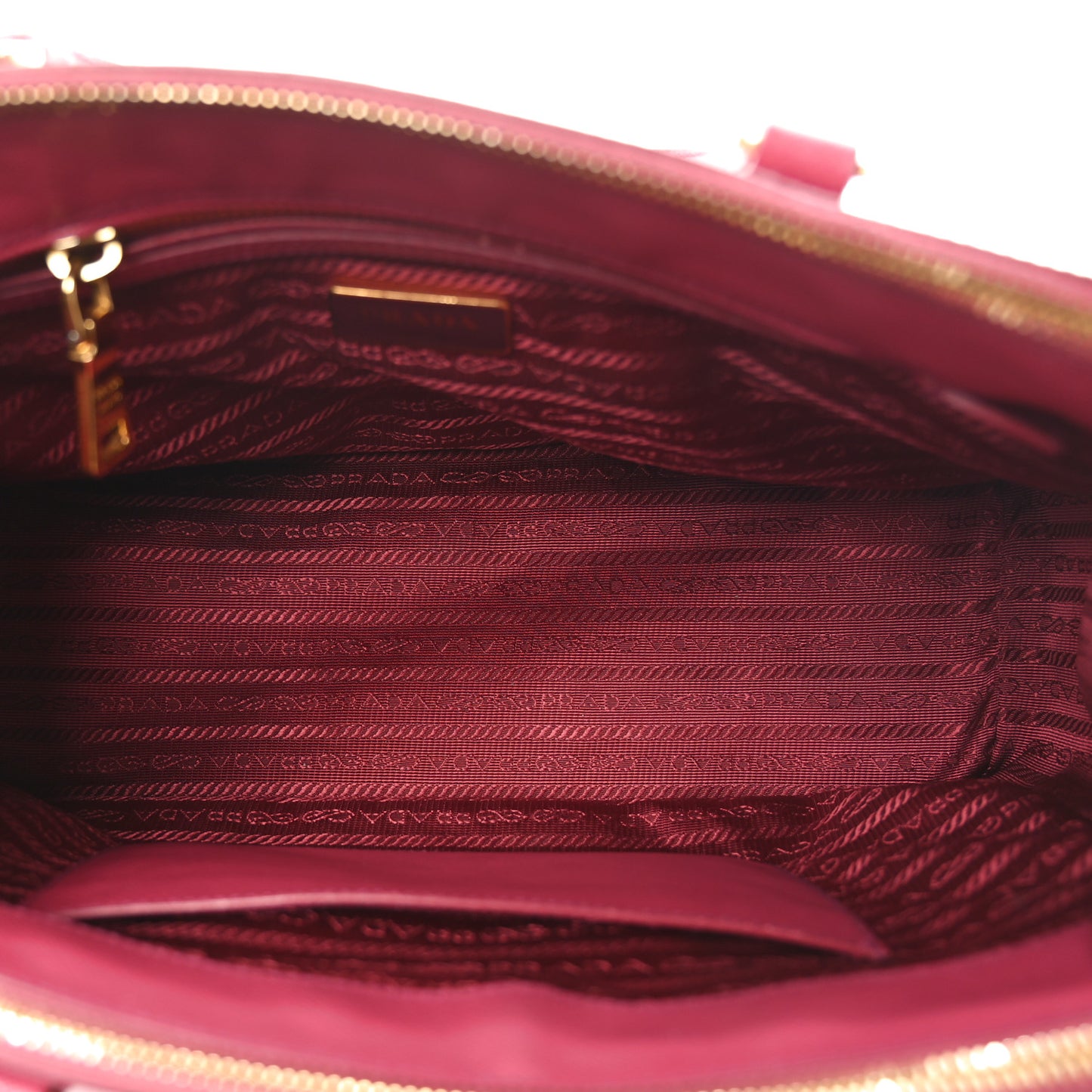 Saffiano Small Galleria Double Zip Tote Peonia