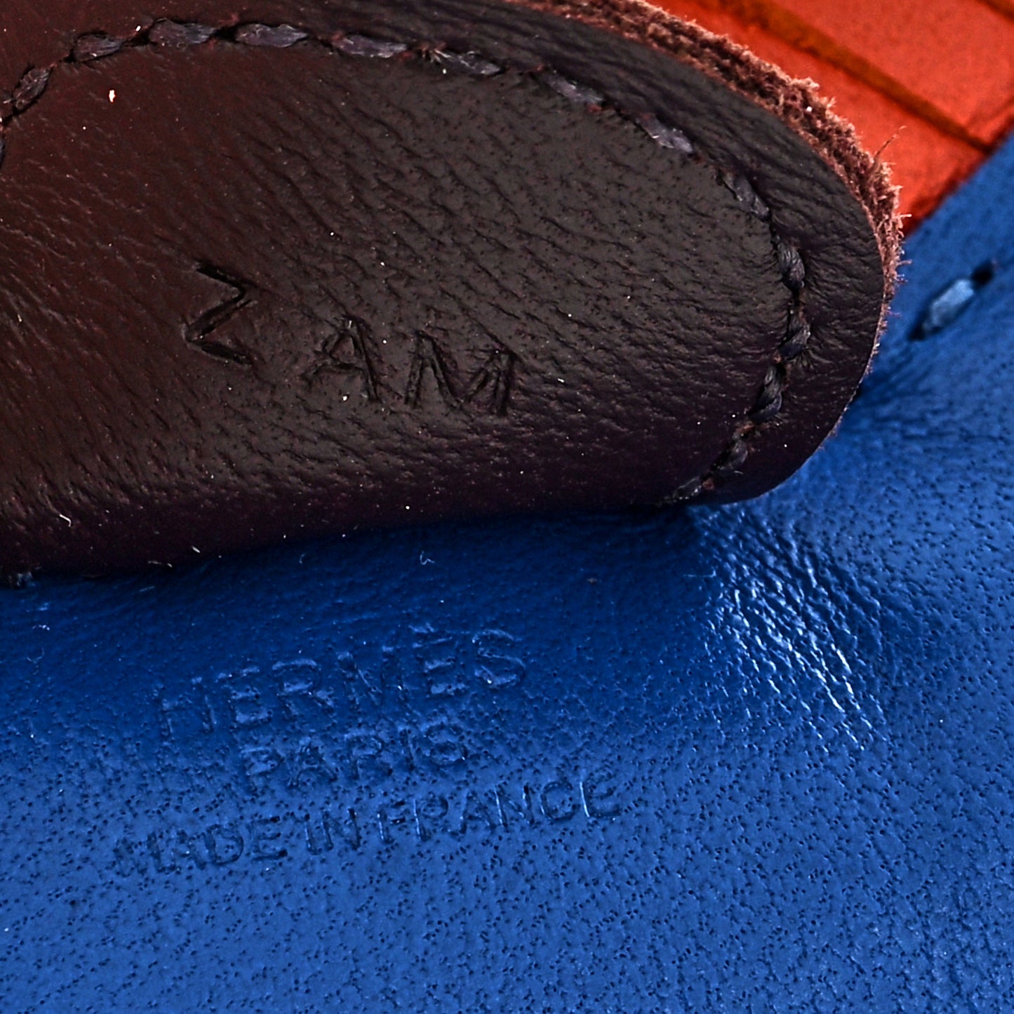 Milo Lambskin Grigri Rodeo Horse Bag Charm PM Bleu France Cornaline Rouge Sellier