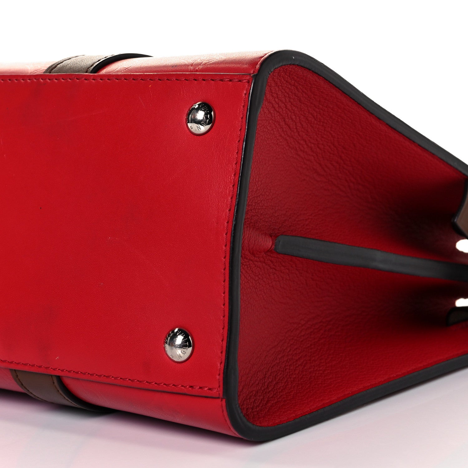 Louis Vuitton Monogram Cuir Plume Very Tote MM Rubis Noisette 8 of 8