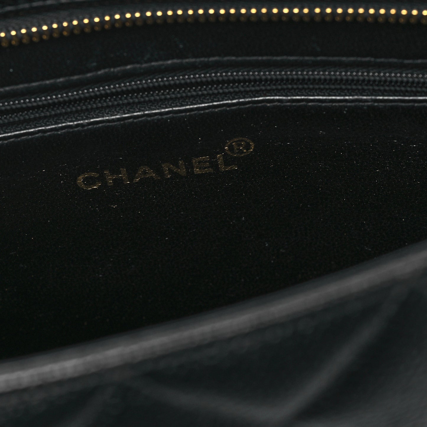 Caviar Quilted Medallion Tote Black