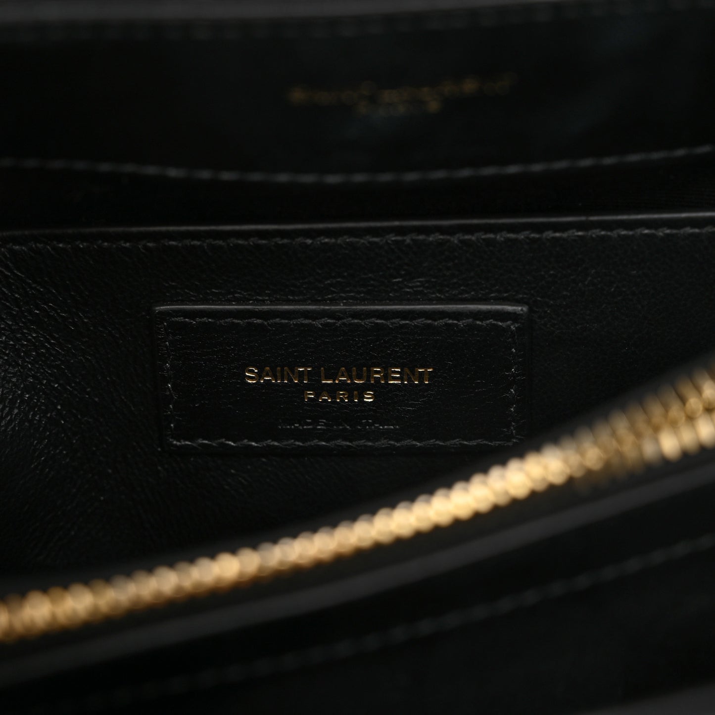 Calfskin Y Quilted Monogram Small Loulou Chain Satchel Black