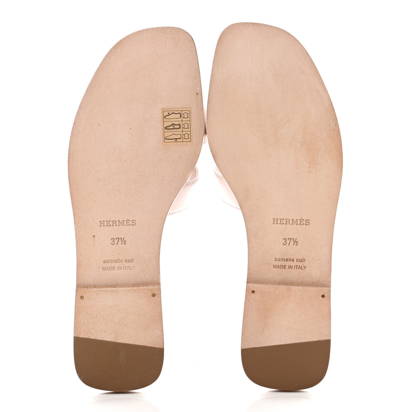 Calfskin Oran Sandals 37.5 Rose Petale