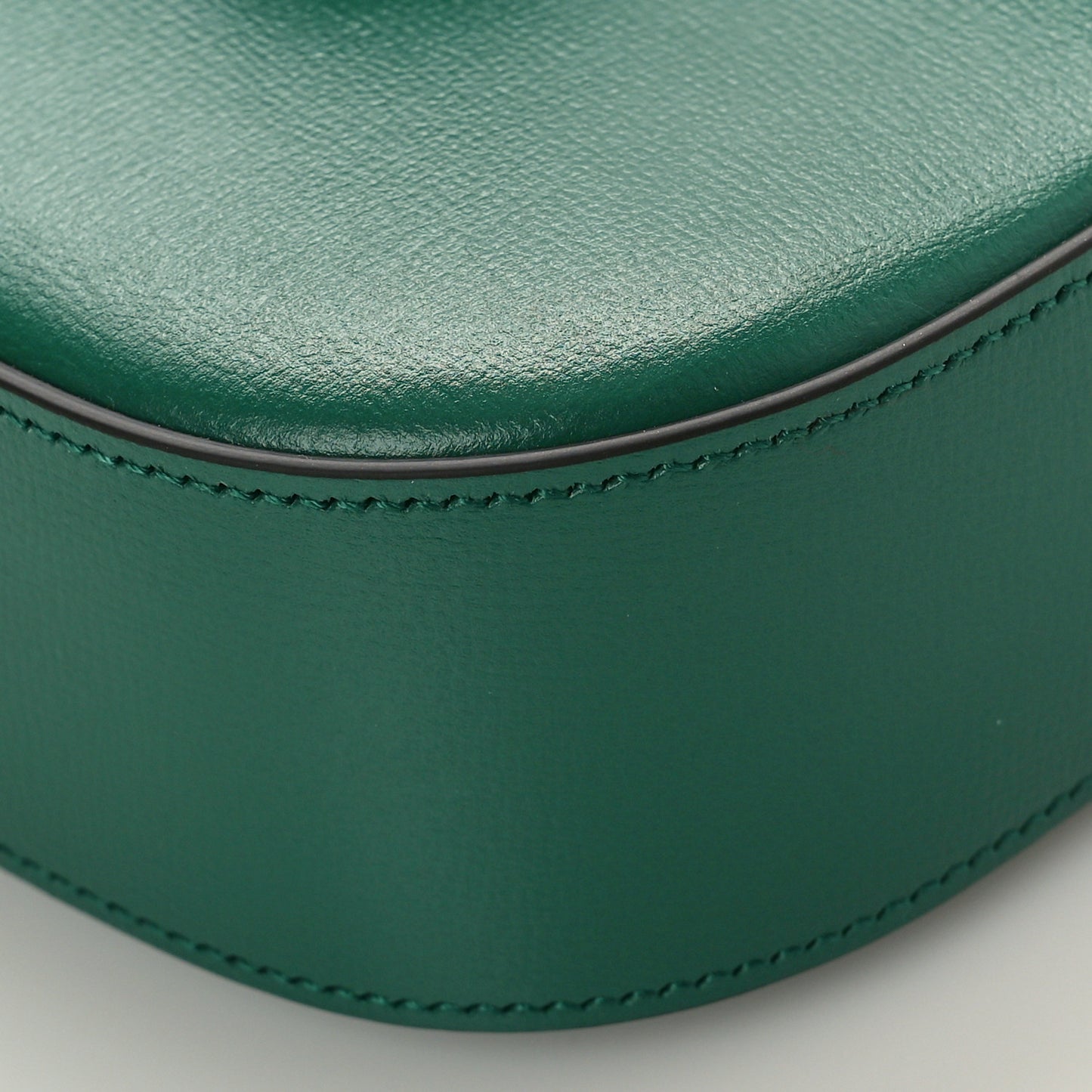 Azalea Calfskin Web Monochrome Horsebit 1955 Shoulder Bag Emerald
