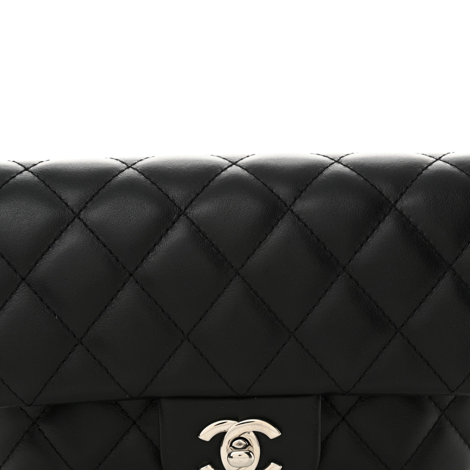 Chanel Calfskin Quilted CC Uniform Flap Belt Bag Black 10 of 14