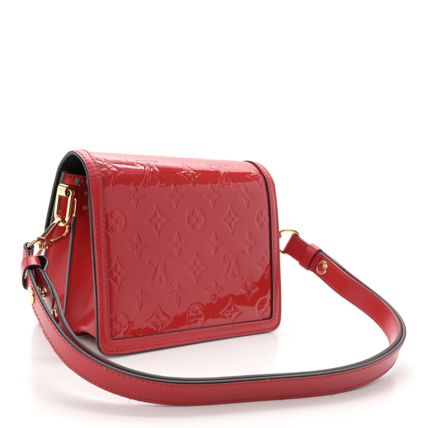 Vernis Monogram Dauphine Mini Red