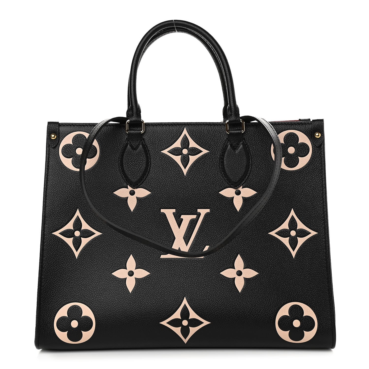 Louis Vuitton Empreinte Monogram Giant Onthego MM Black Beige 1 of 10