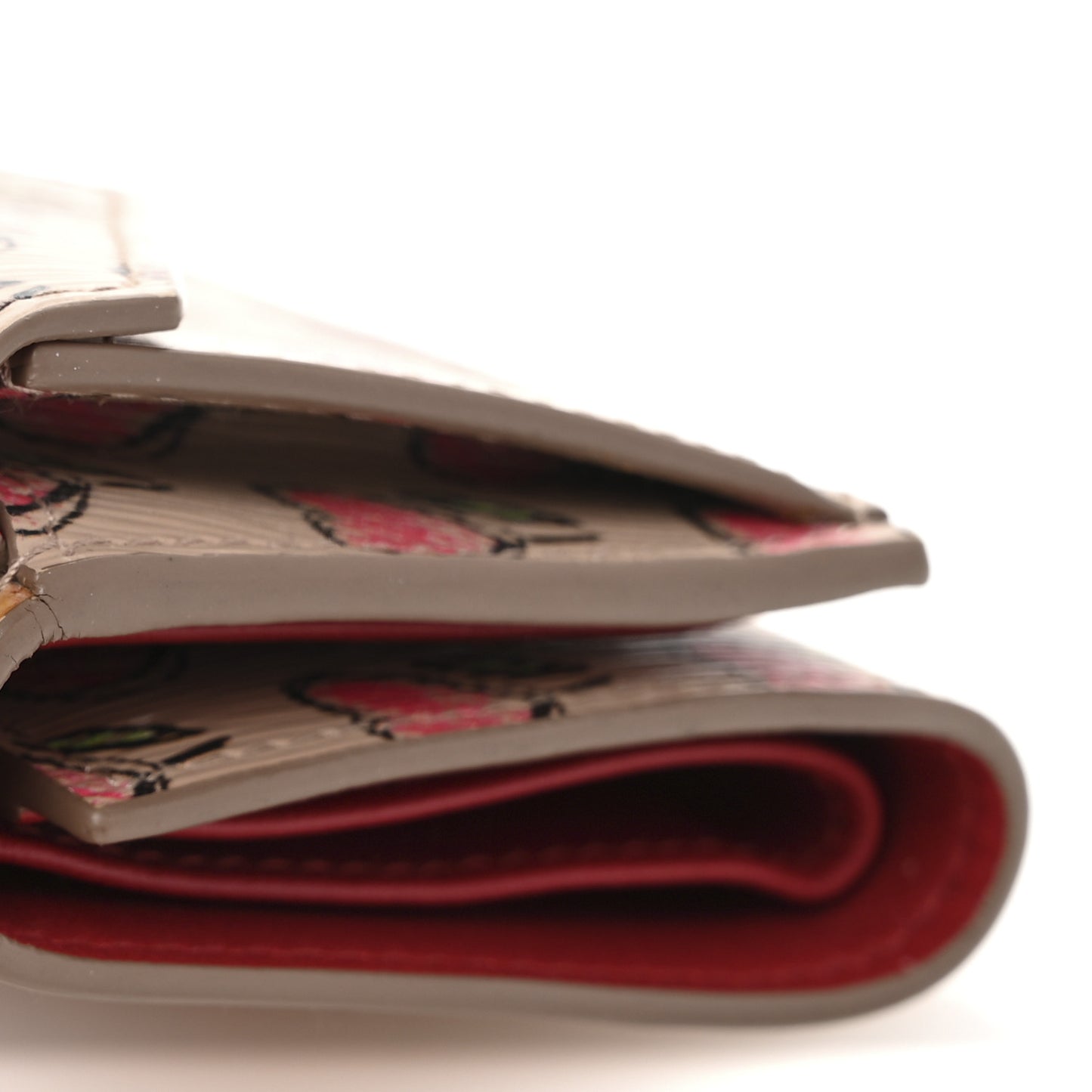 Vitello Move Love Print Envelope Tri-Fold Wallet Cipria