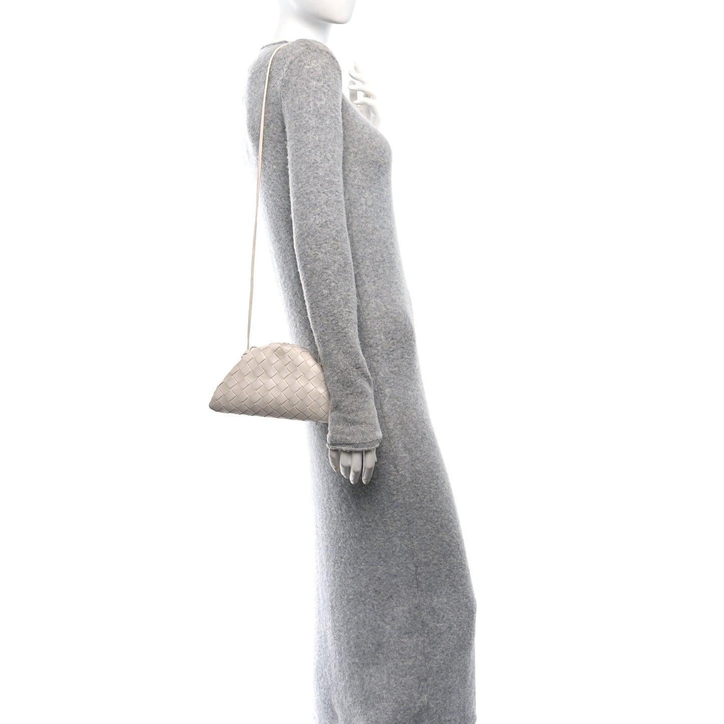 Nappa Intrecciato The Mini Pouch Chalk