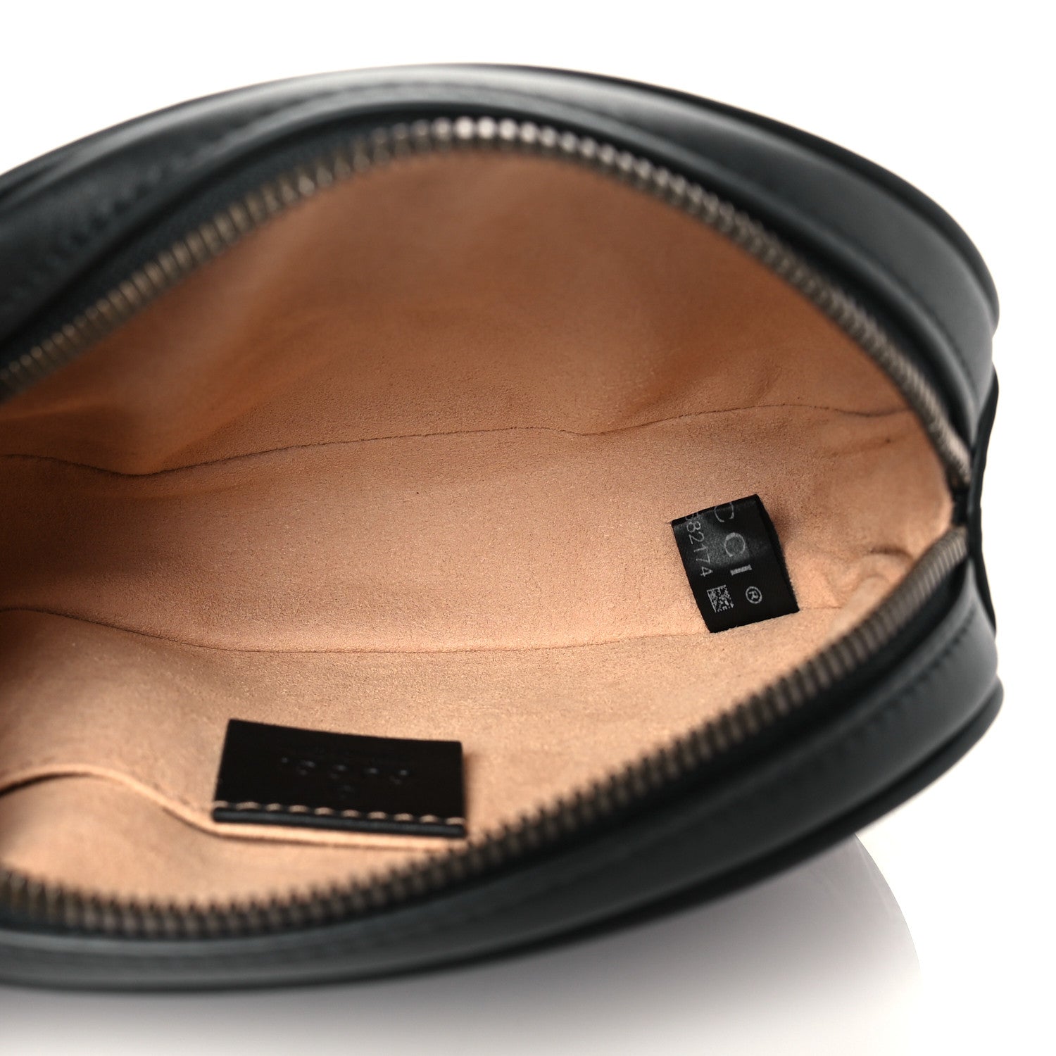 Gucci Calfskin Matelasse GG Marmont Belt Bag 85 34 Black 4 of 10