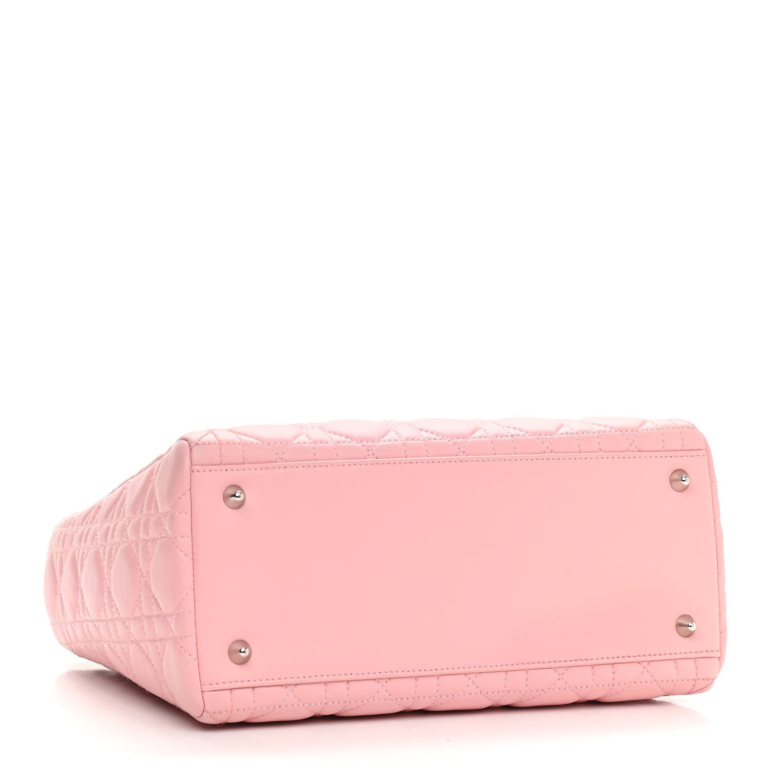 Christian Dior Lambskin Cannage Medium Lady Dior Light Pink 3 of 9