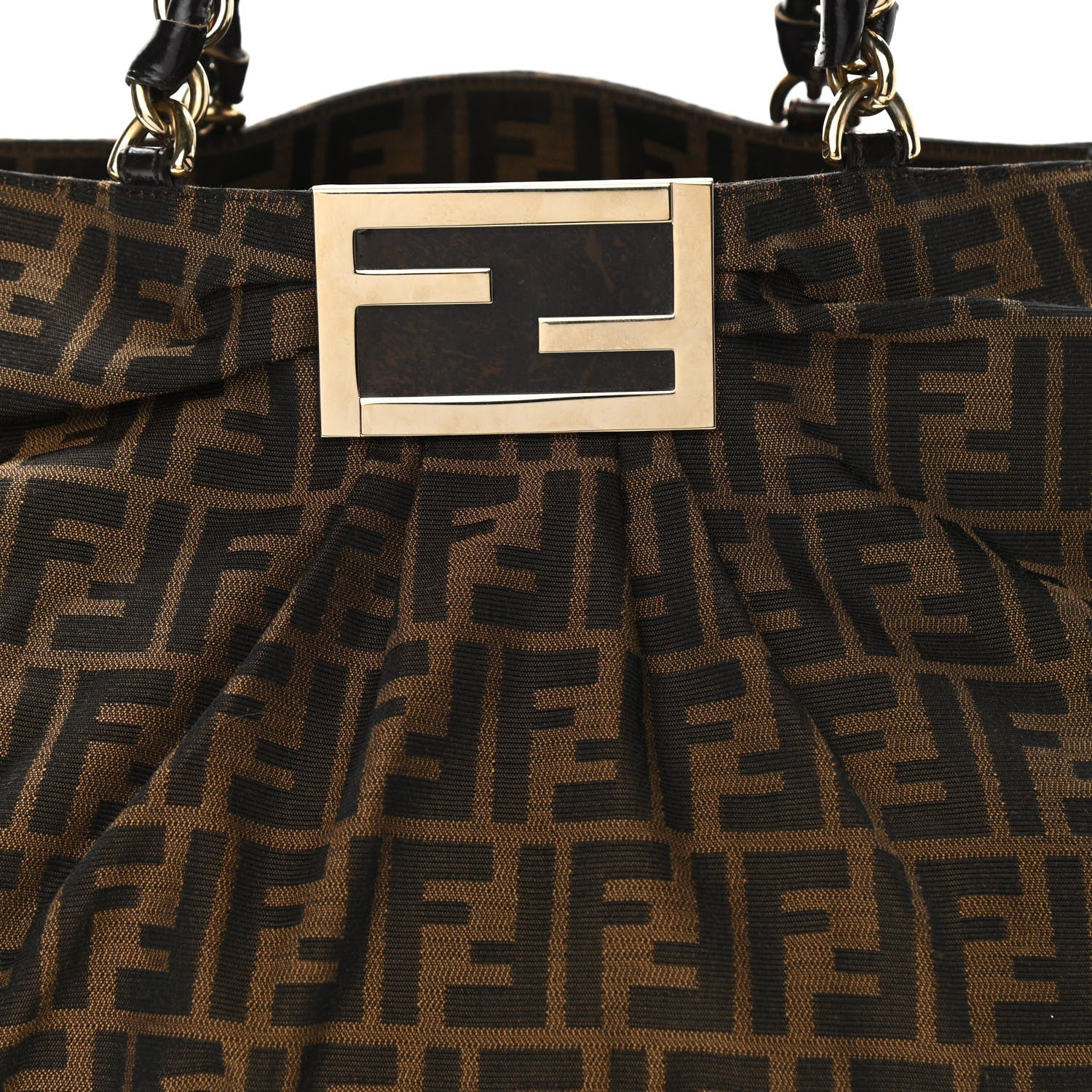 Fendi Zucca Mia Tote Tobacco 9 of 12