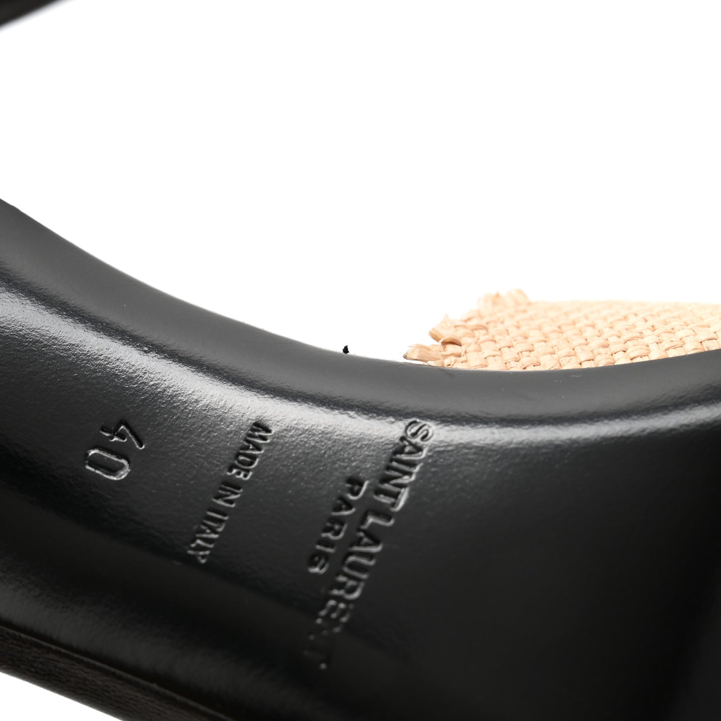 Raffia Calfskin La 16 95 Mule Sandals 40 Cammello