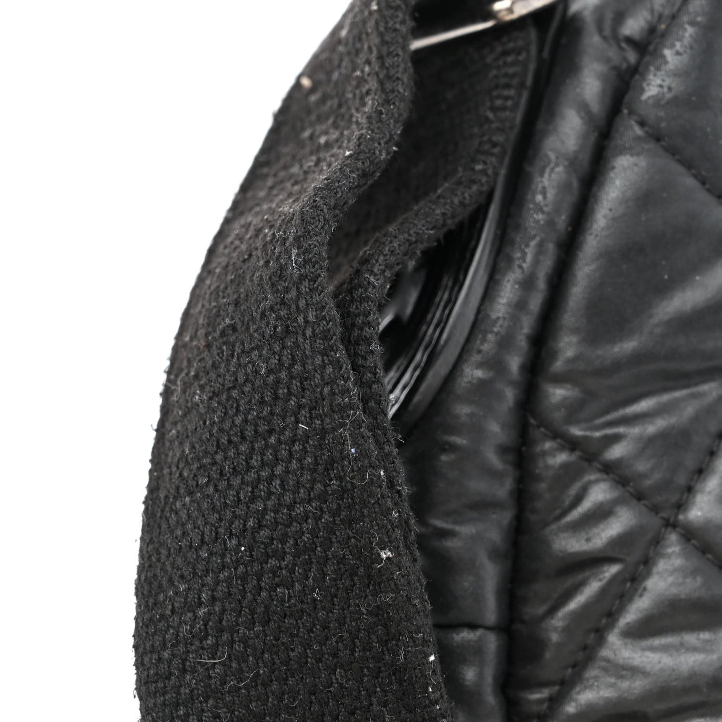 Nylon Quilted Coco Cocoon Messenger Black