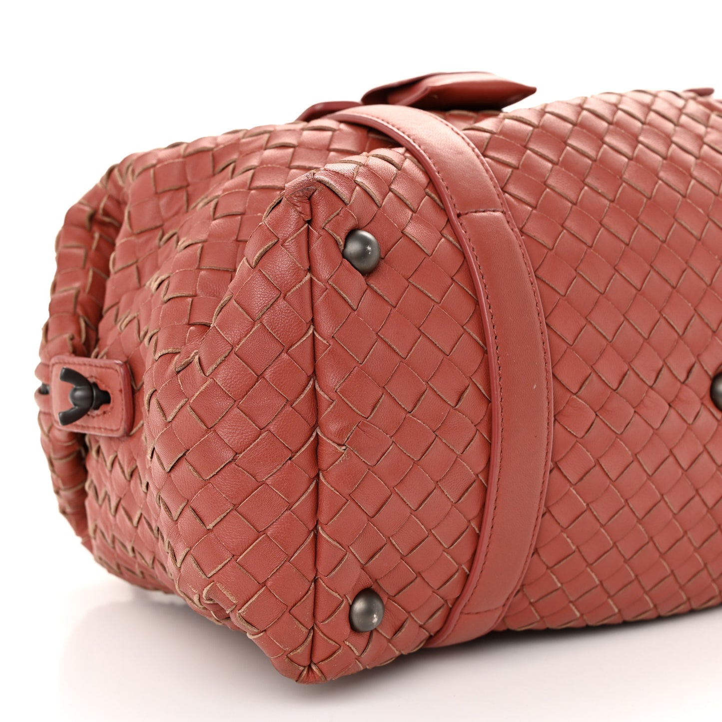 Nappa Intrecciato Montaigne Rings Satchel Pompei