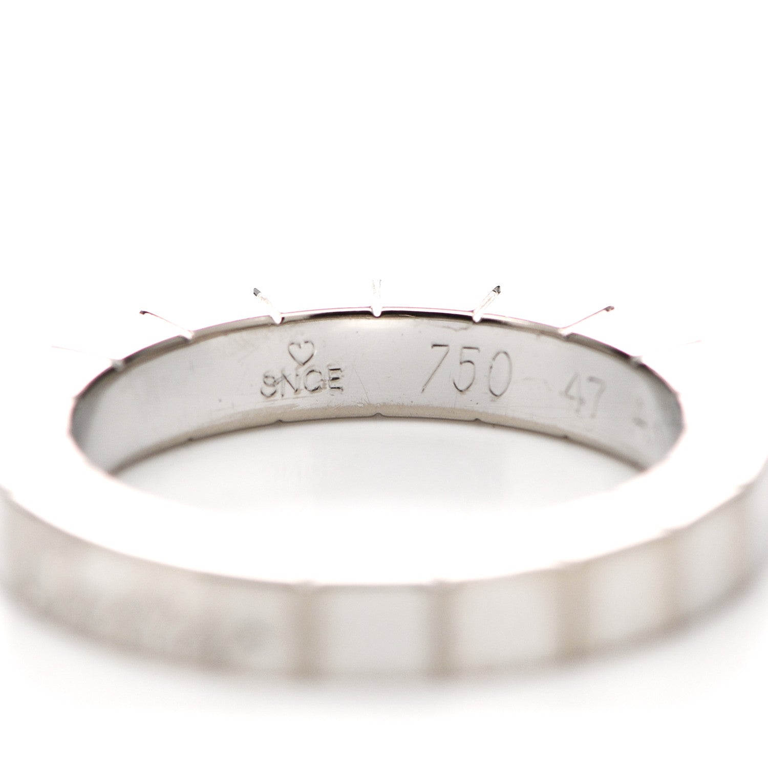 Cartier 18K White Gold Lanieres Ring 47 4.25 4 of 7