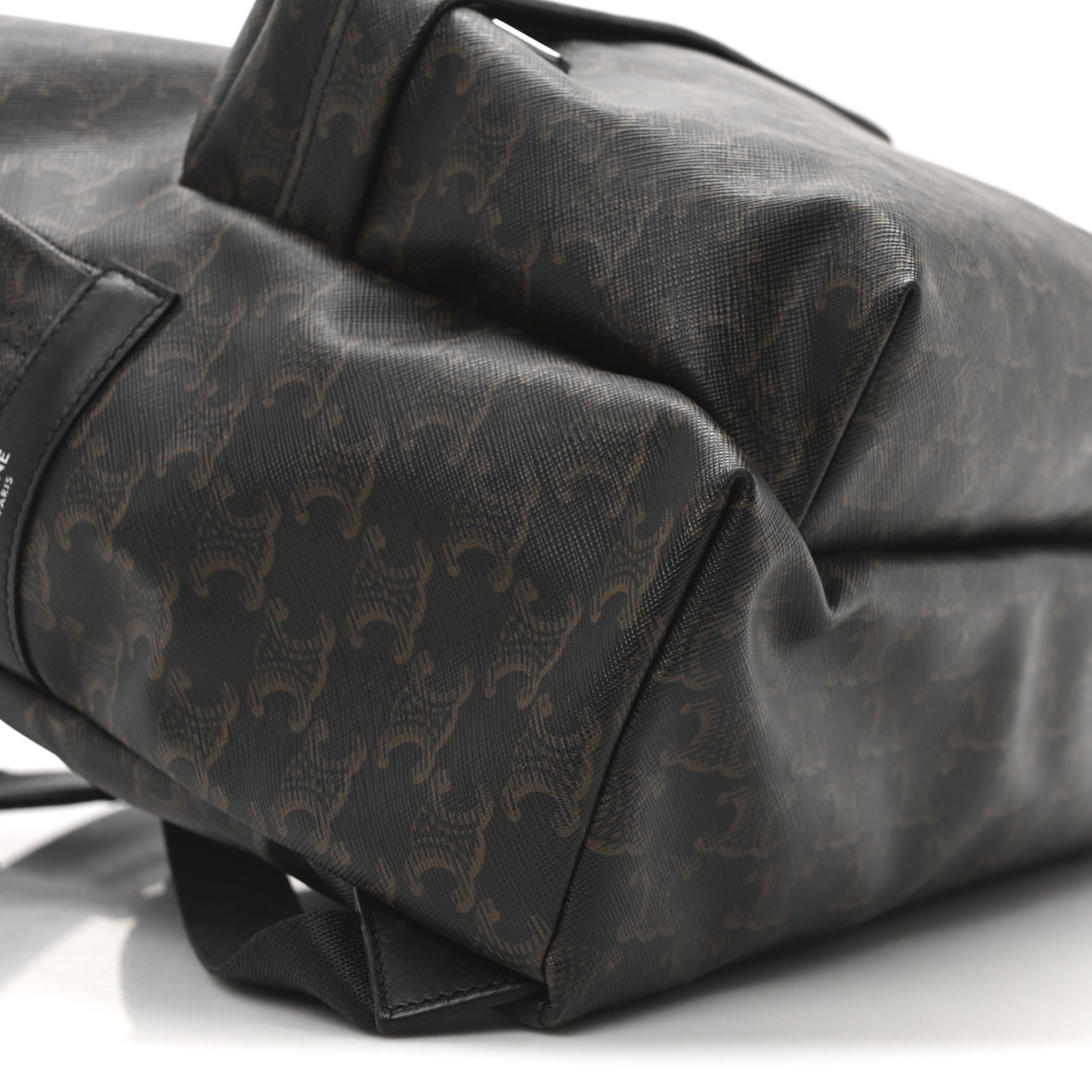 Triomphe Canvas XL Calfskin Backpack Black