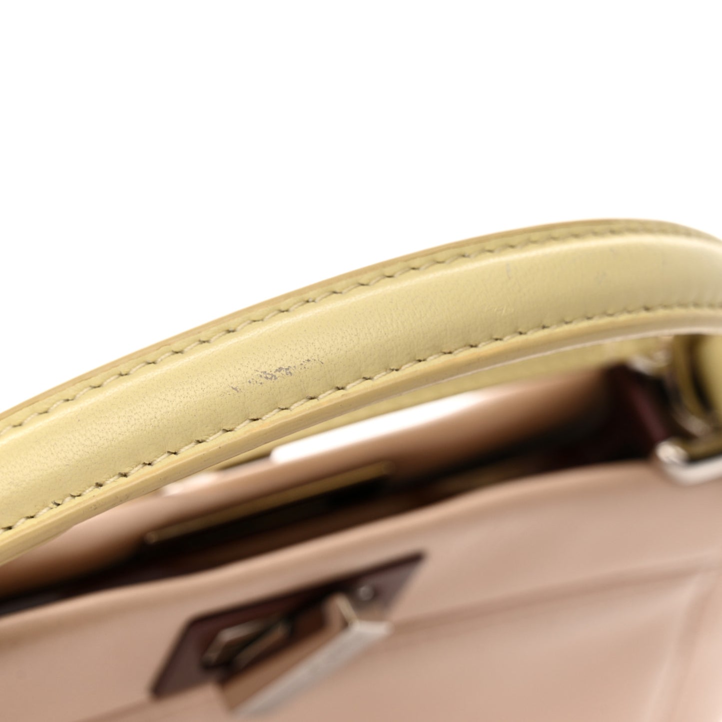Nappa Colorblock Mini Peekaboo Iconic Satchel Plaster Banana Grigio Polvere