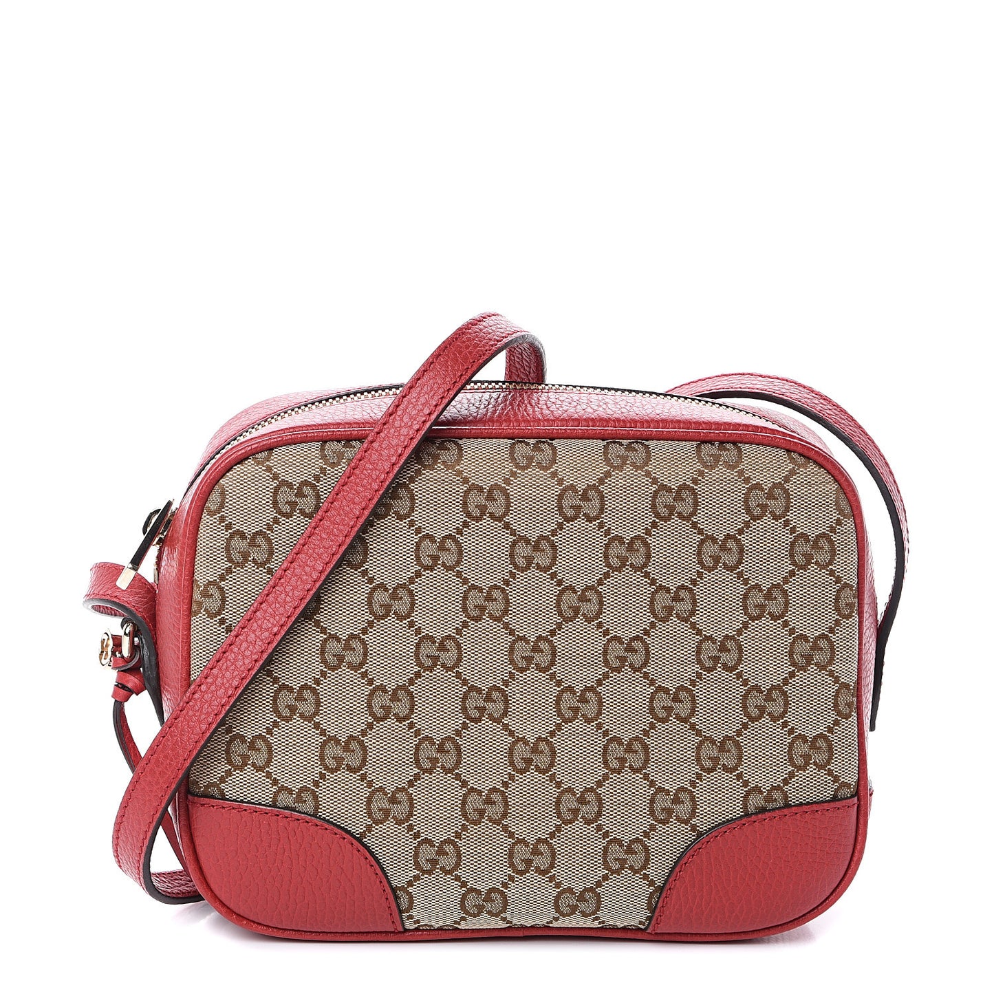 Monogram Mini Bree Messenger Bag Red