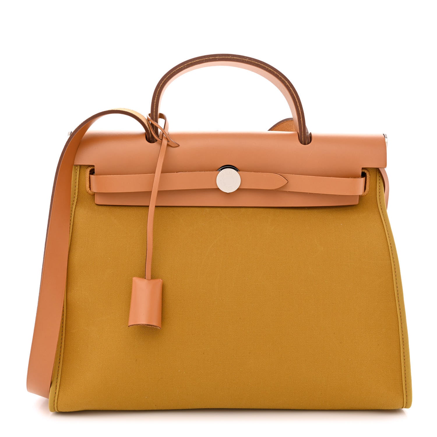 Hermes Toile Vache Hunter Herbag Zip 31 PM Cumin Naturel Sable 3 of 12