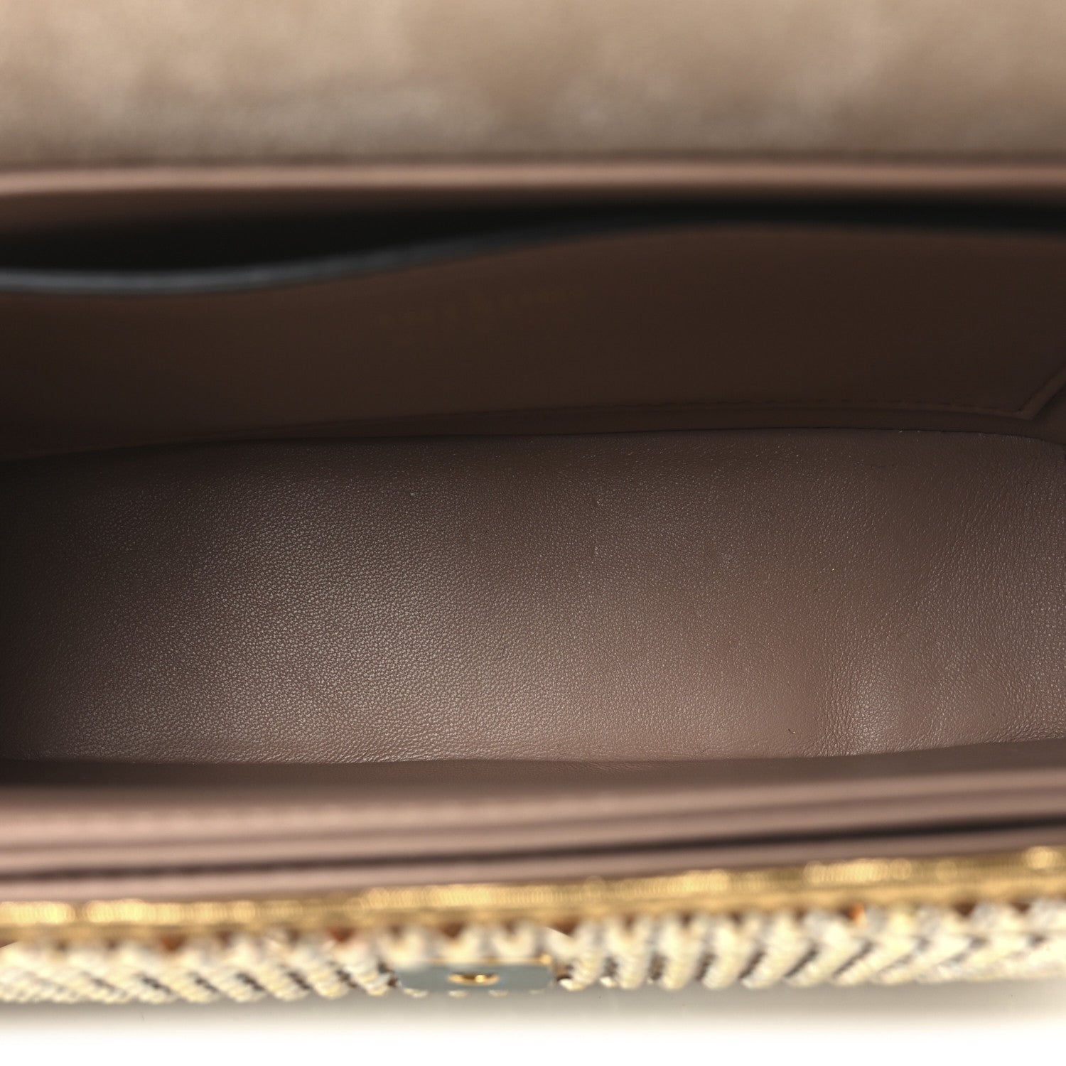 Valentino Garavani Crystal Embellished Metallic Calfskin Small One Stud Clutch With Chain Sunshine Gold 5 of 9