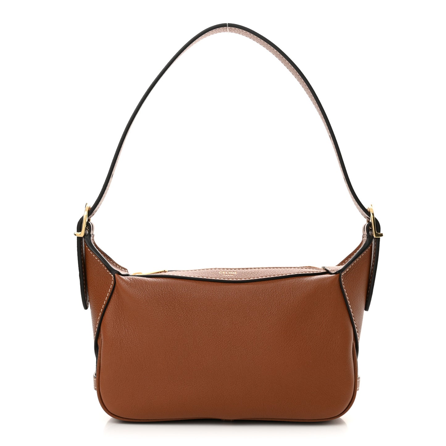 Supple Calfskin Mini Romy Shoulder Bag Tan